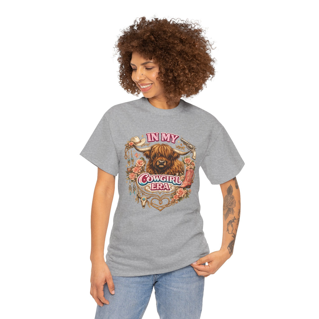 In My Cowgirl Era Highland Cow Tee