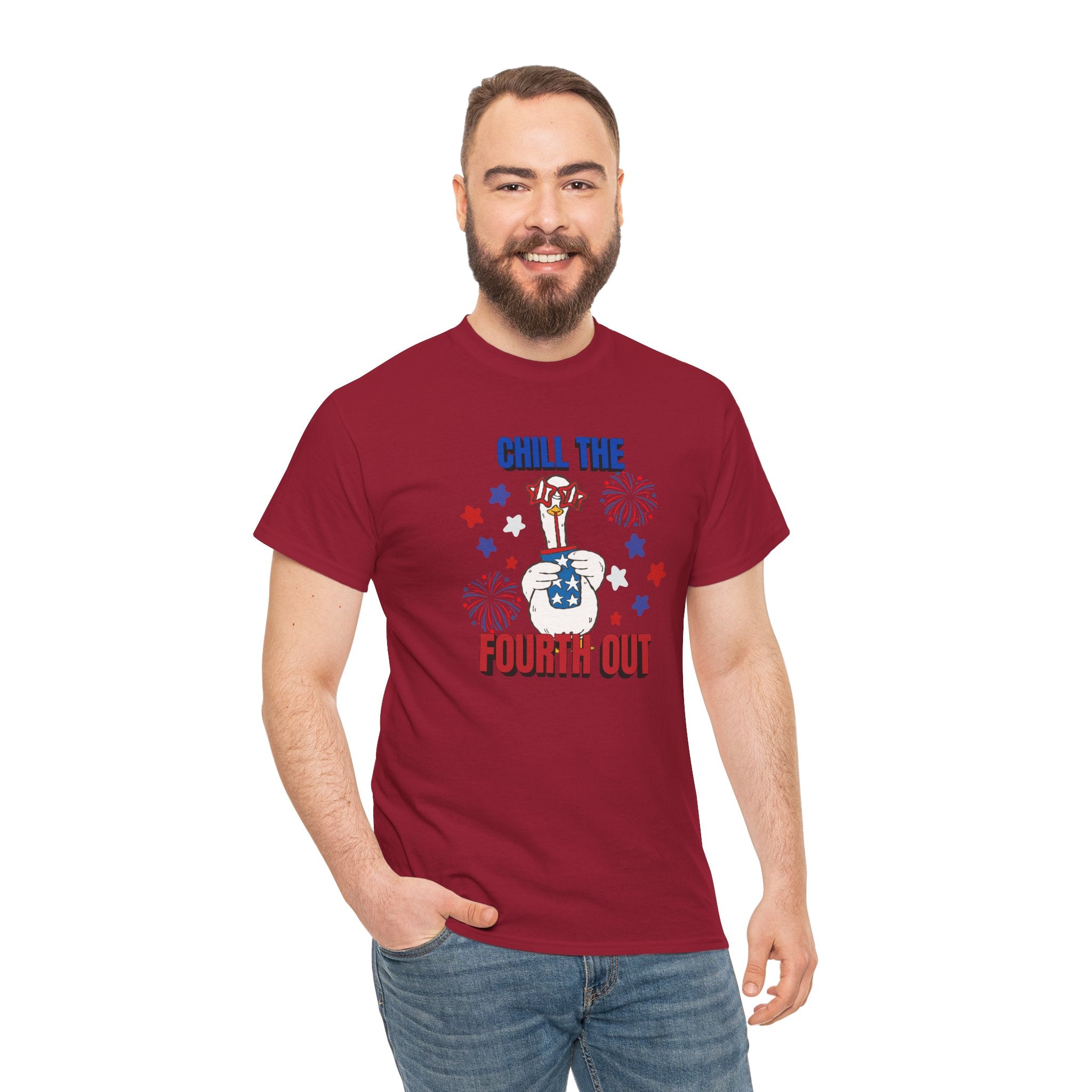 Chill the FOURTH Out - Funny Goose T-Shirt