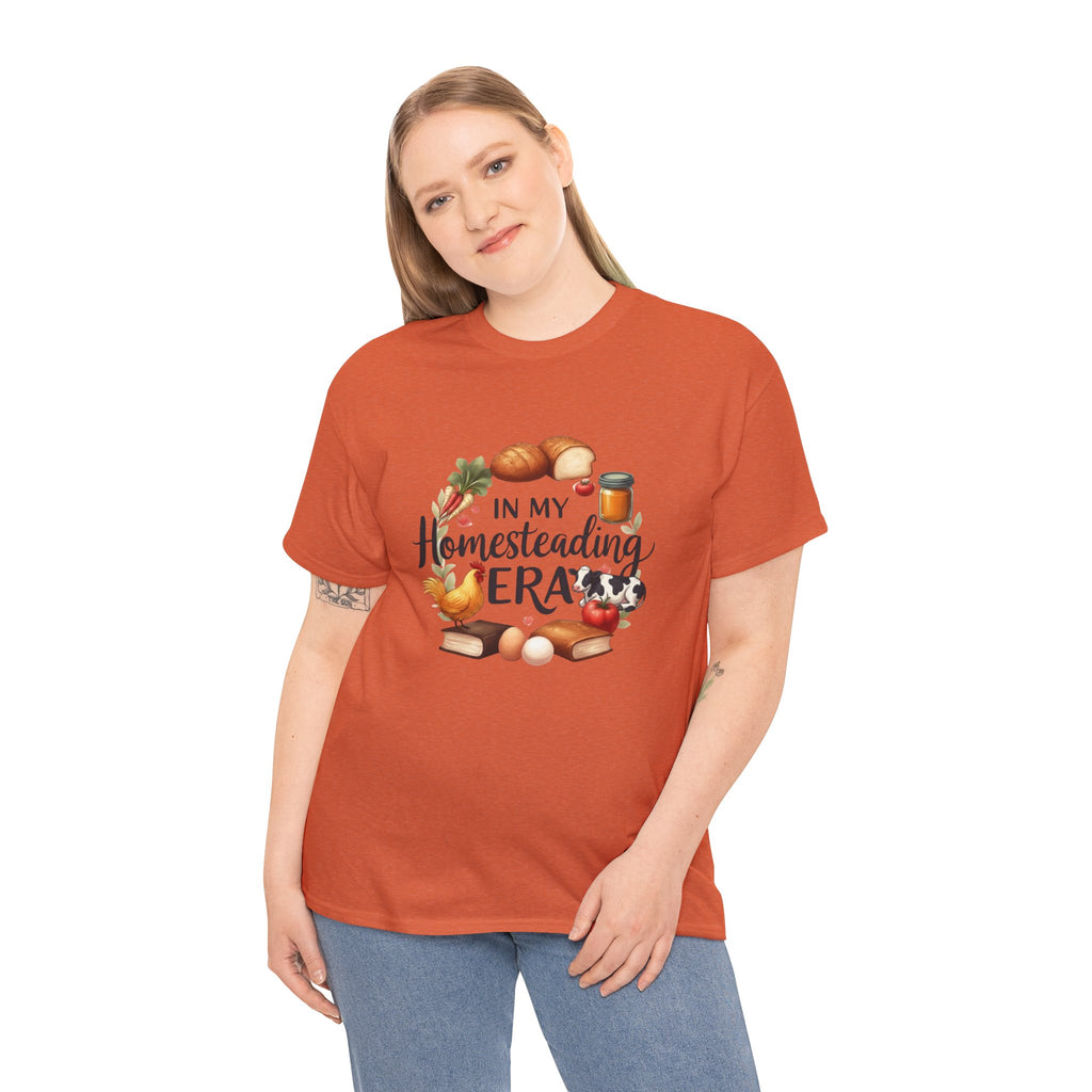 Homesteading Era Tee — Cute Bread, Chickens & Eggs Design