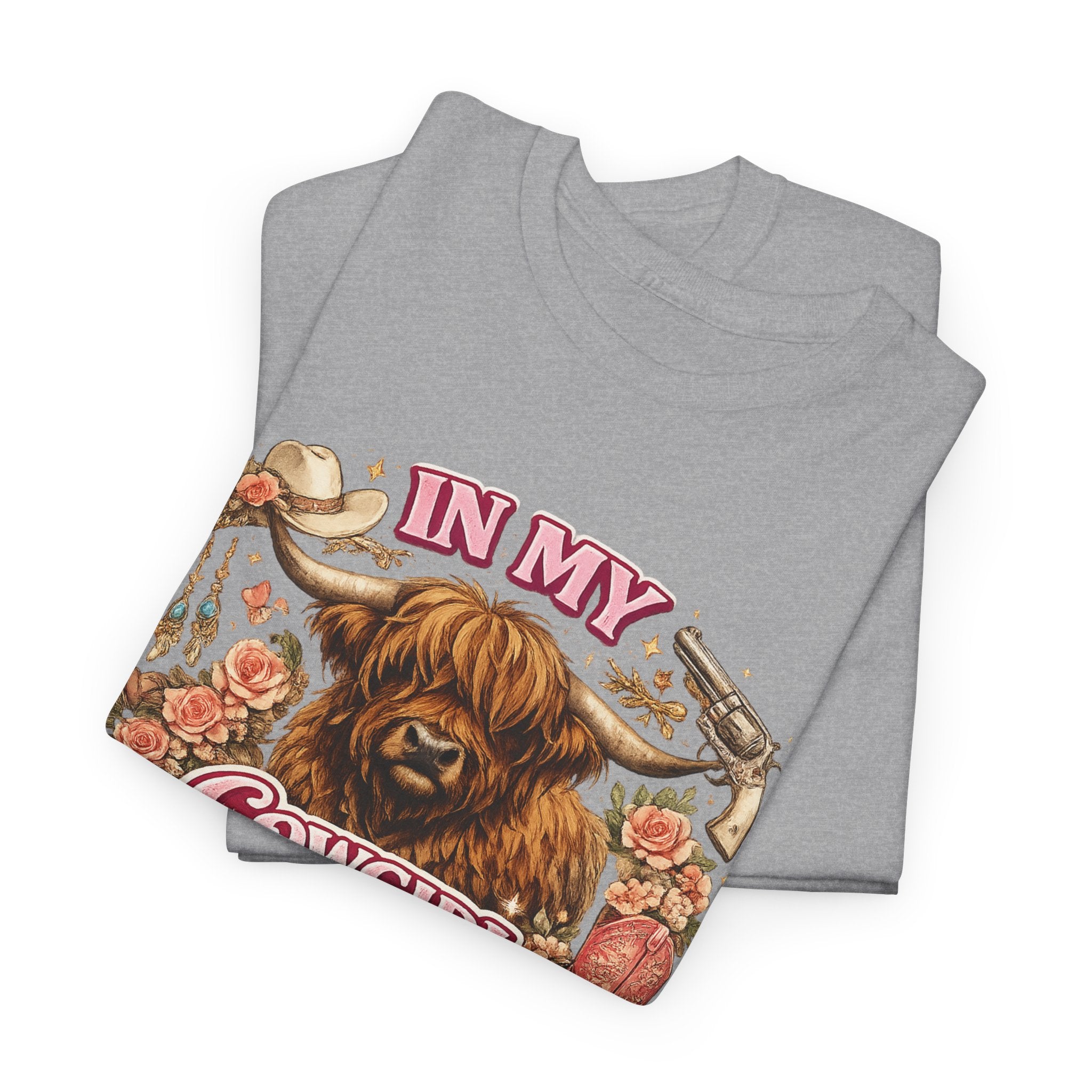 In My Cowgirl Era Highland Cow Tee