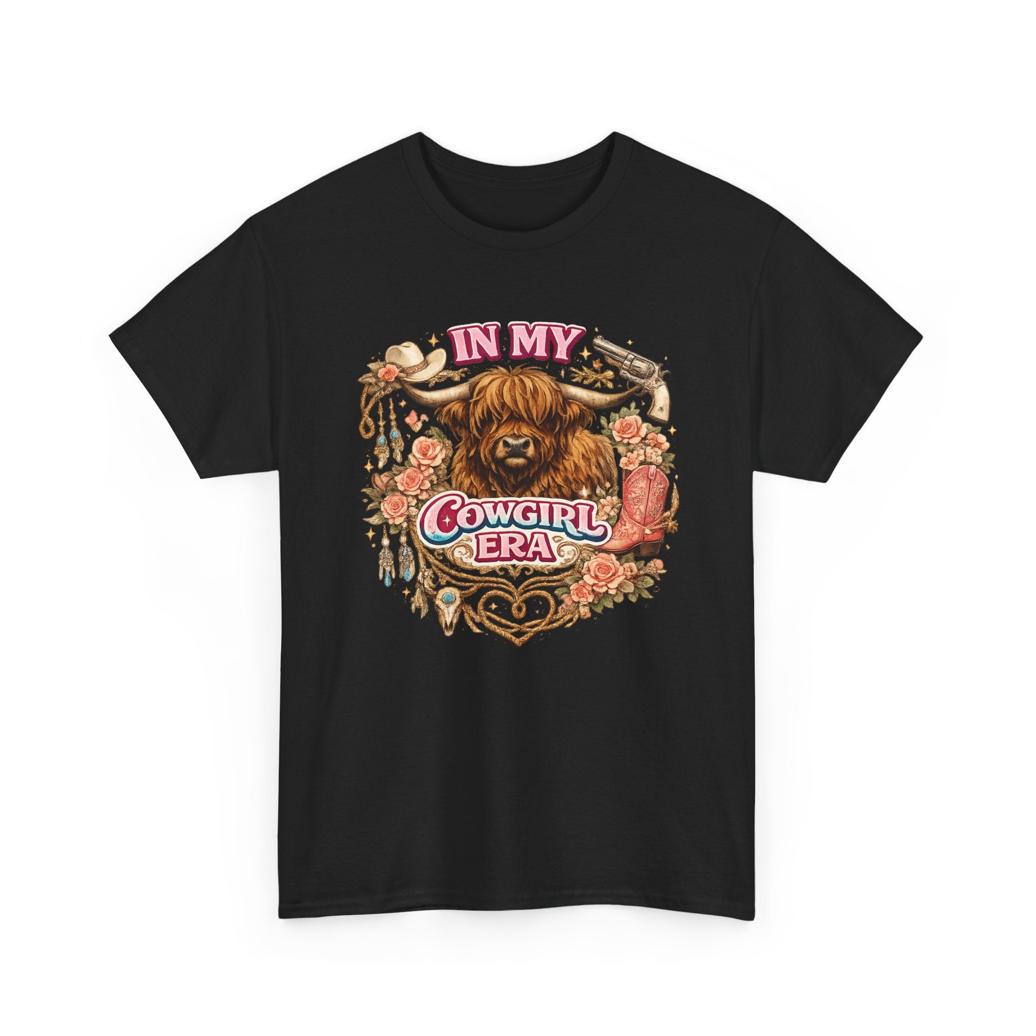 In My Cowgirl Era Highland Cow Tee