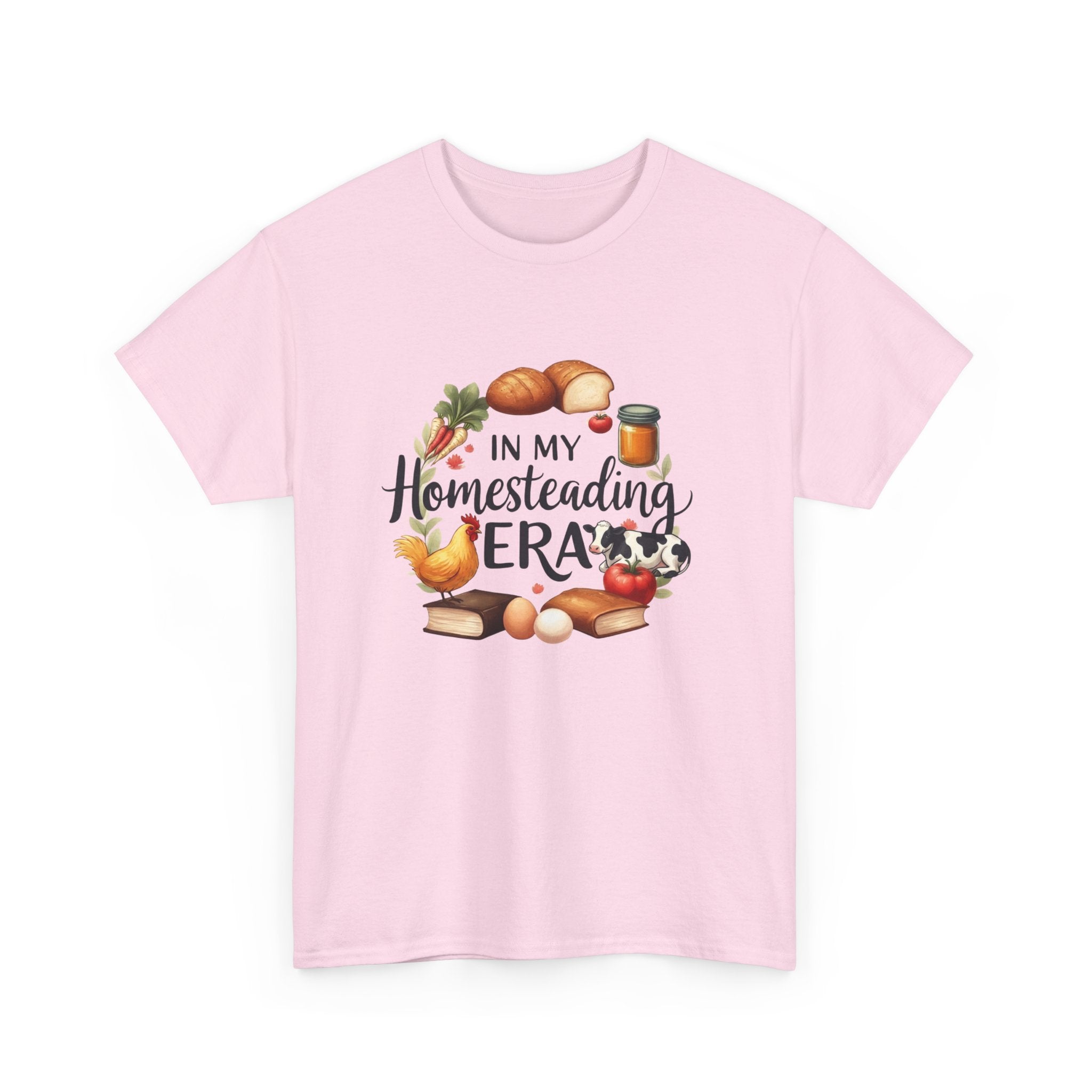 Homesteading Era Tee — Cute Bread, Chickens & Eggs Design