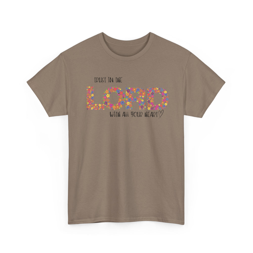 Trust in The Lord Flowers Cute Christian T-shirt