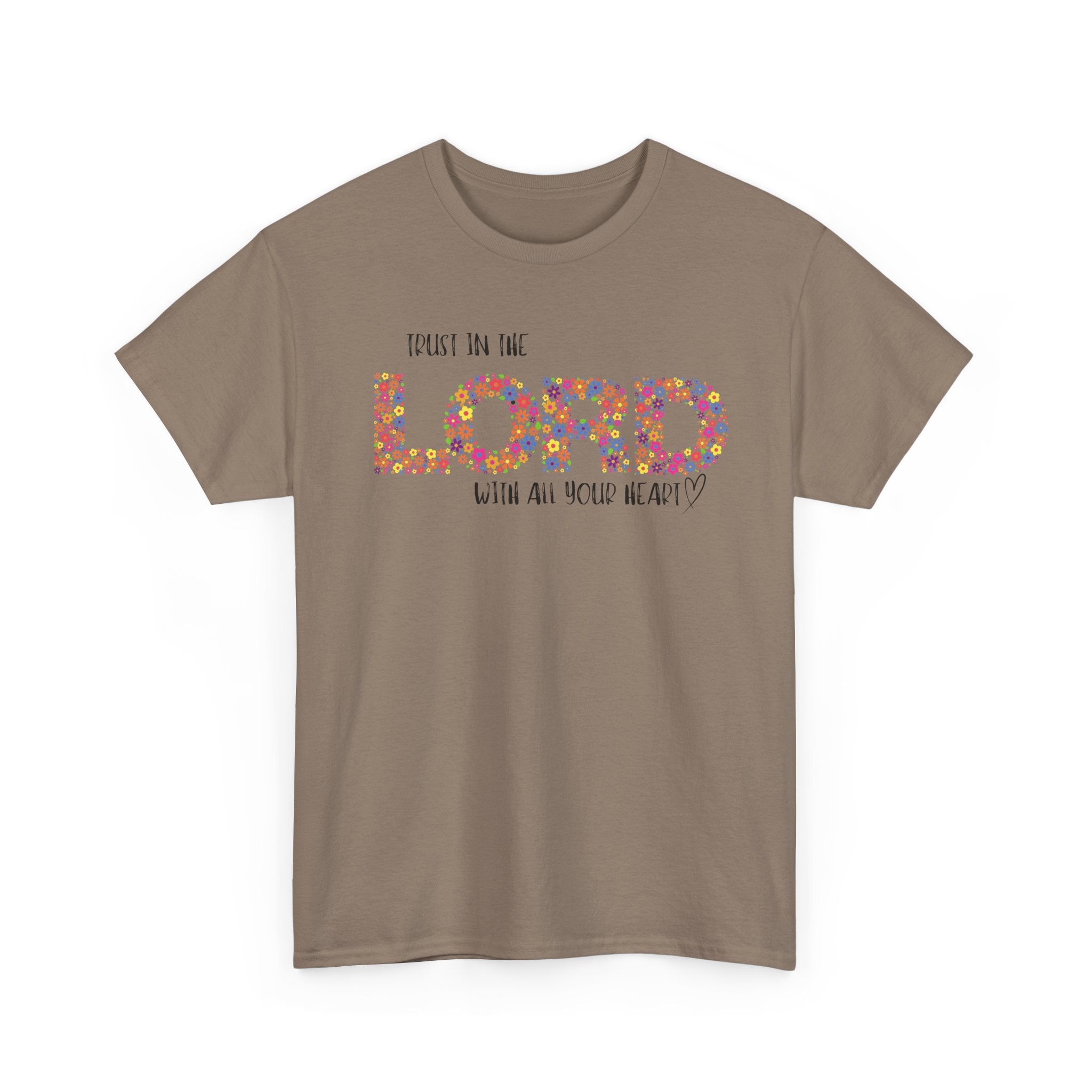 Trust in The Lord Flowers Cute Christian T-shirt