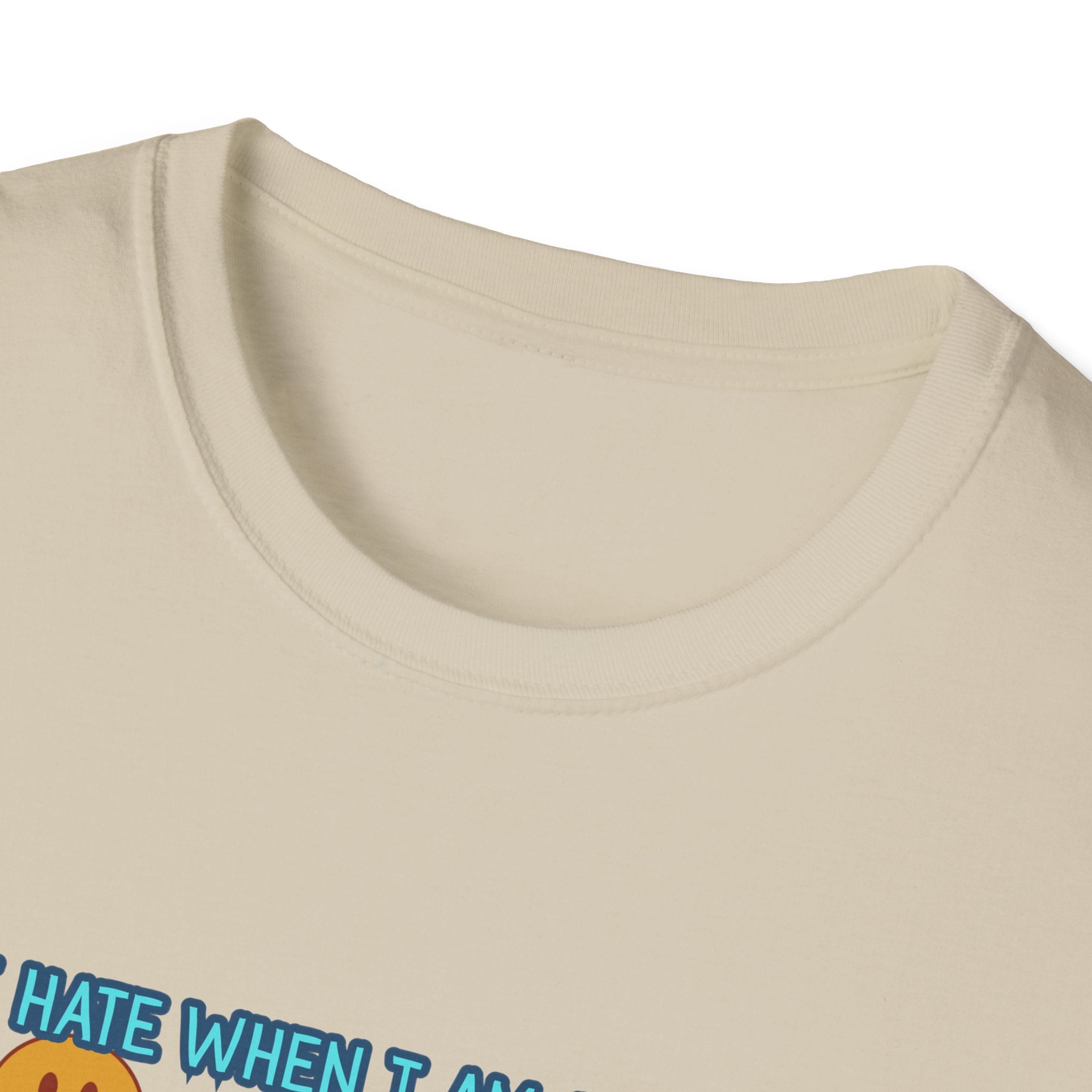 Funny 'I Hate When I Am accused of lolly-gagging' Graphic T-Shirt — Retro Smiley Face Design
