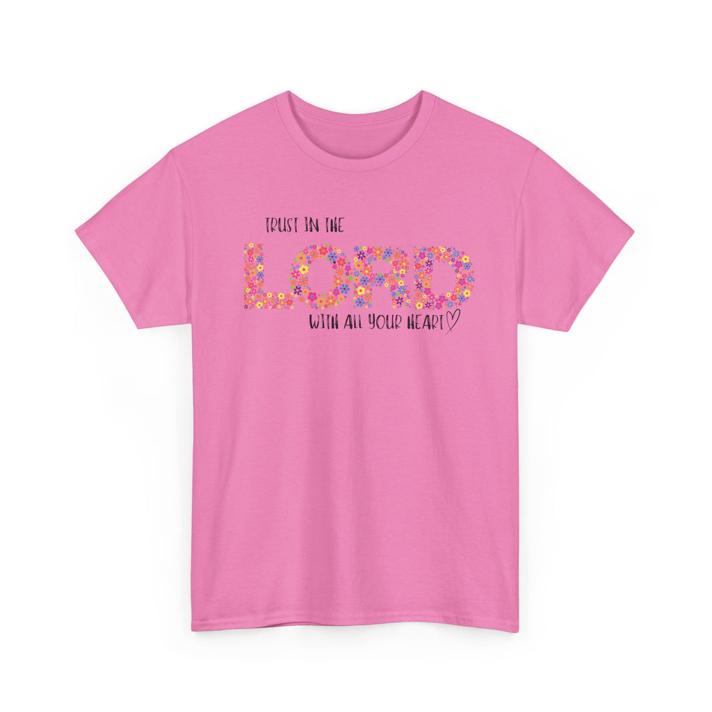 Trust in The Lord Flowers Cute Christian T-shirt