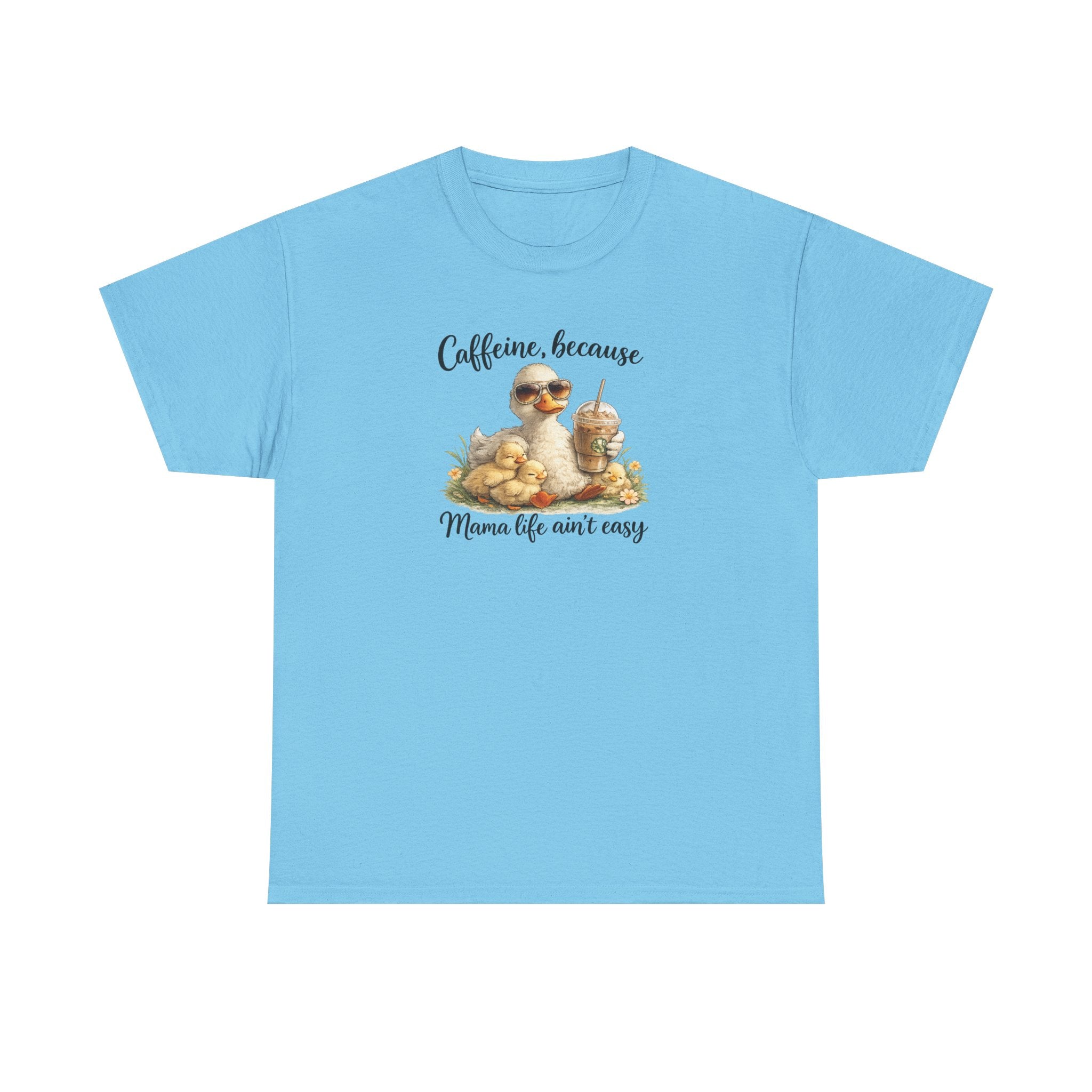 Mom Life Coffee Tee — Cute Mom & Baby Duck Caffeine Shirt