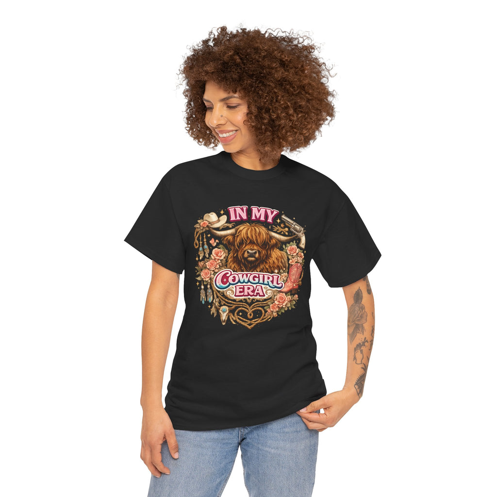 In My Cowgirl Era Highland Cow Tee
