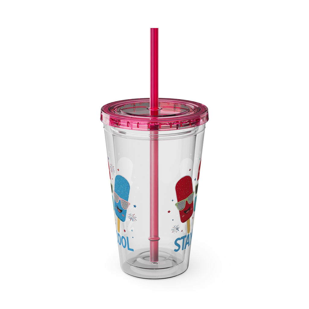Sunsplash Tumbler with Straw, 16oz