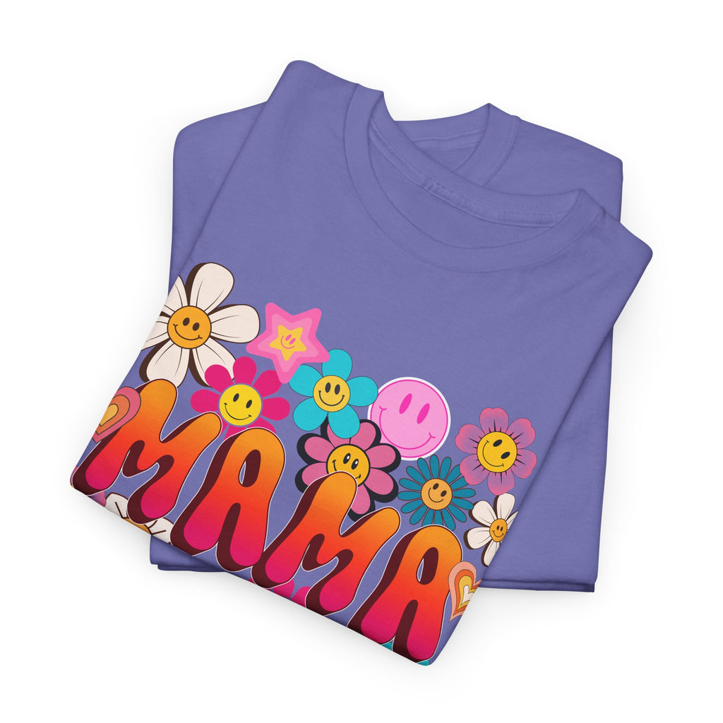 Mama Floral Tee — Retro Cute Flower Mom T‑Shirt