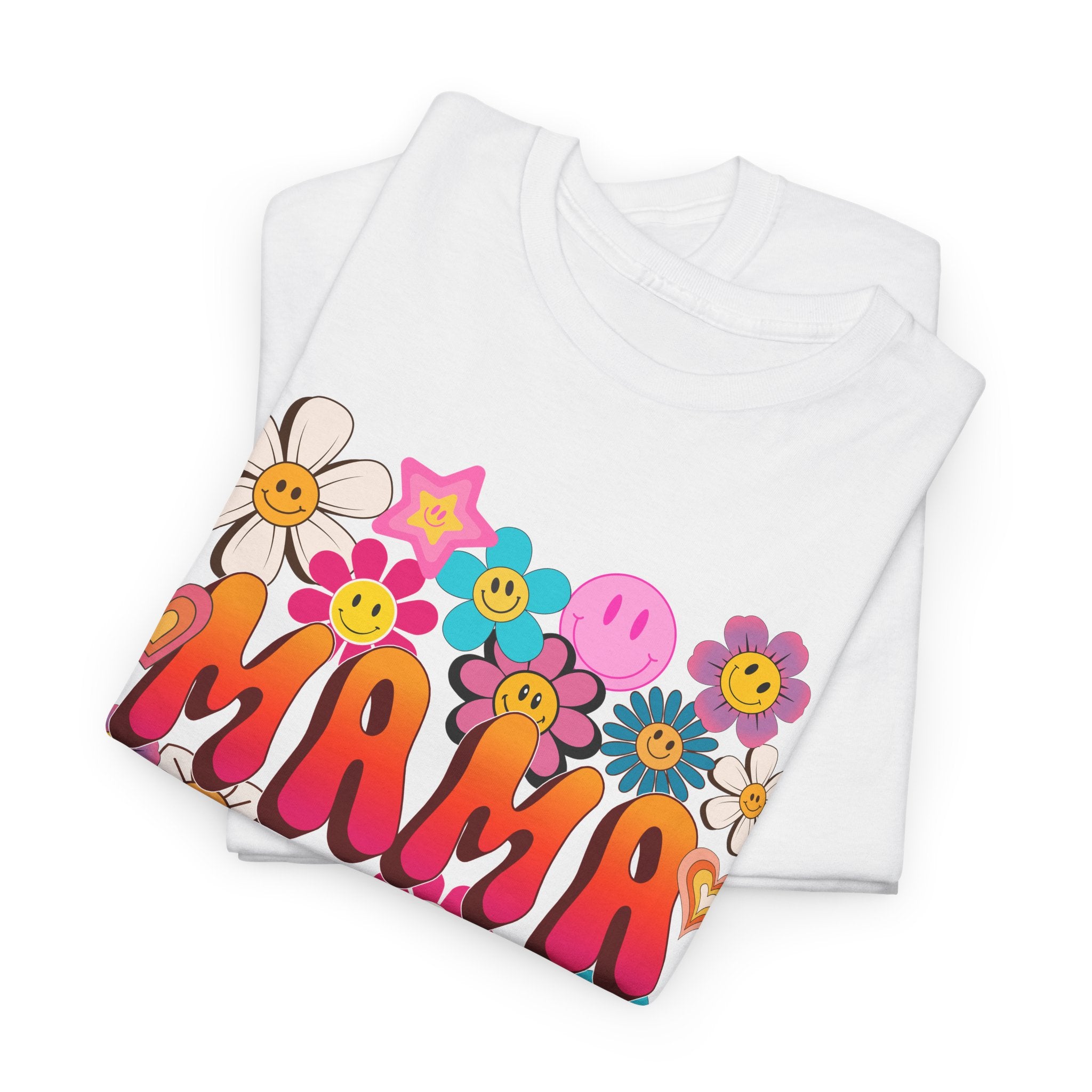 Mama Floral Tee — Retro Cute Flower Mom T‑Shirt