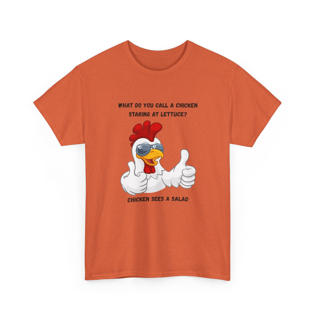 Chicken Sees A Salad Funny Pun T-Shirt