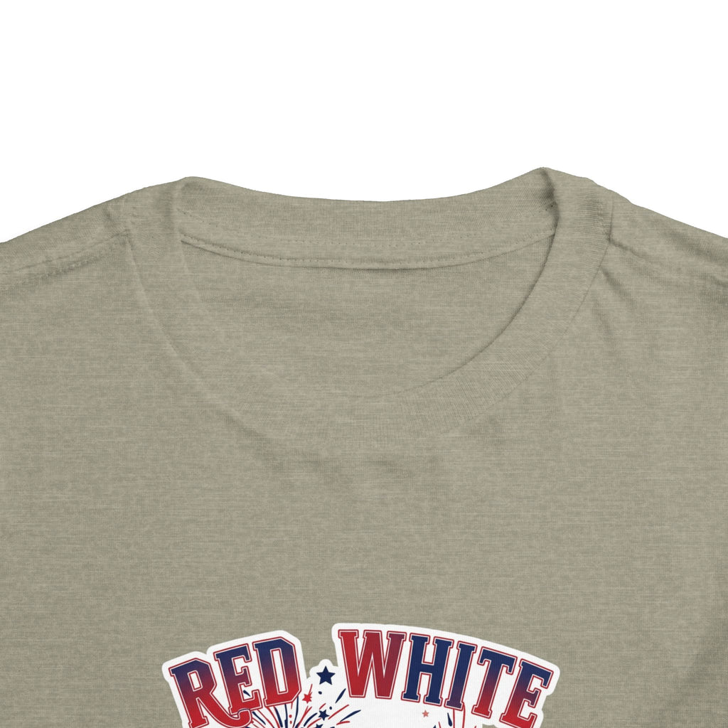 Toddler Tee - "Red, White & Boom" Monster Truck 4th of July Shirt