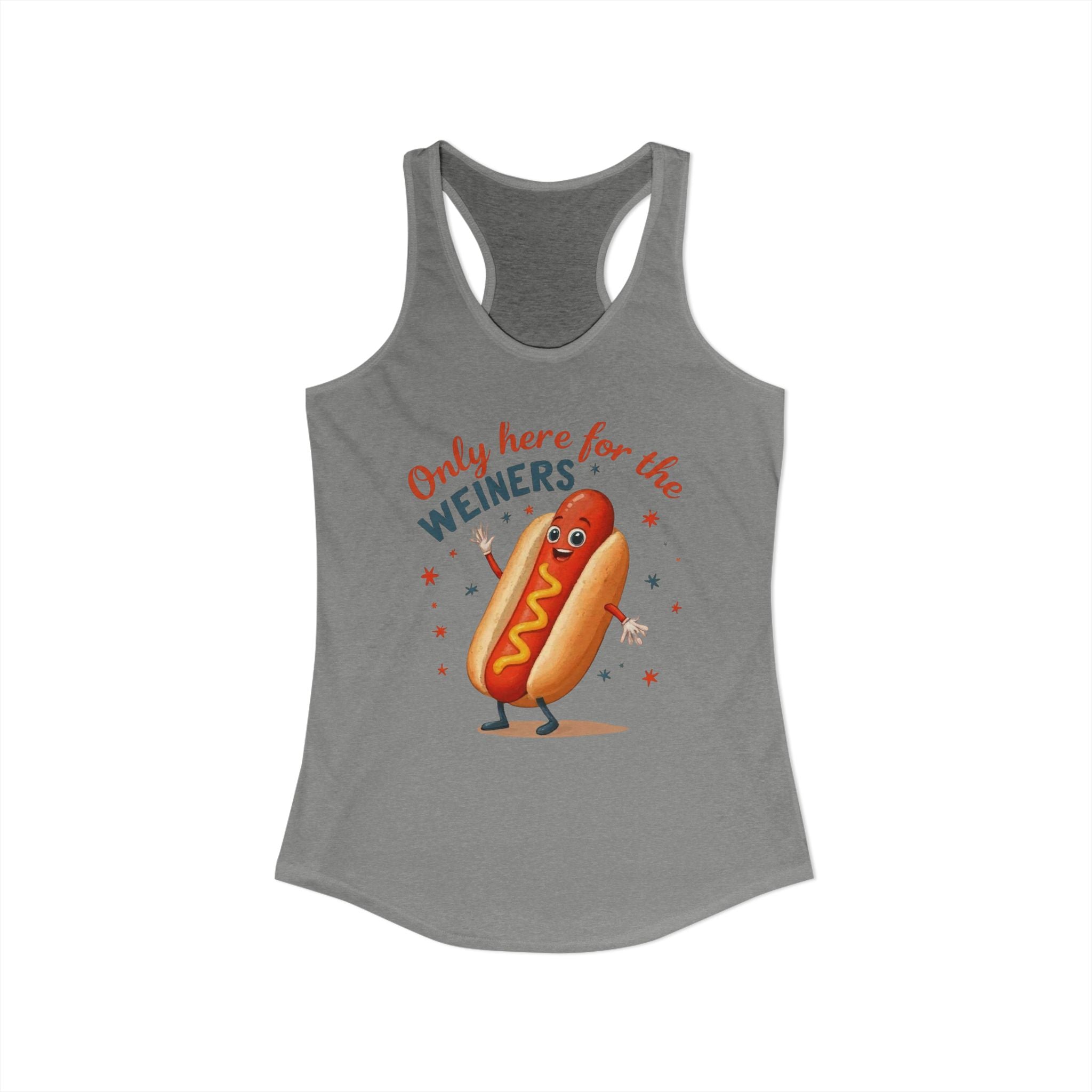 'Only Here for the Weiners' Hot Dog Cookout Tank