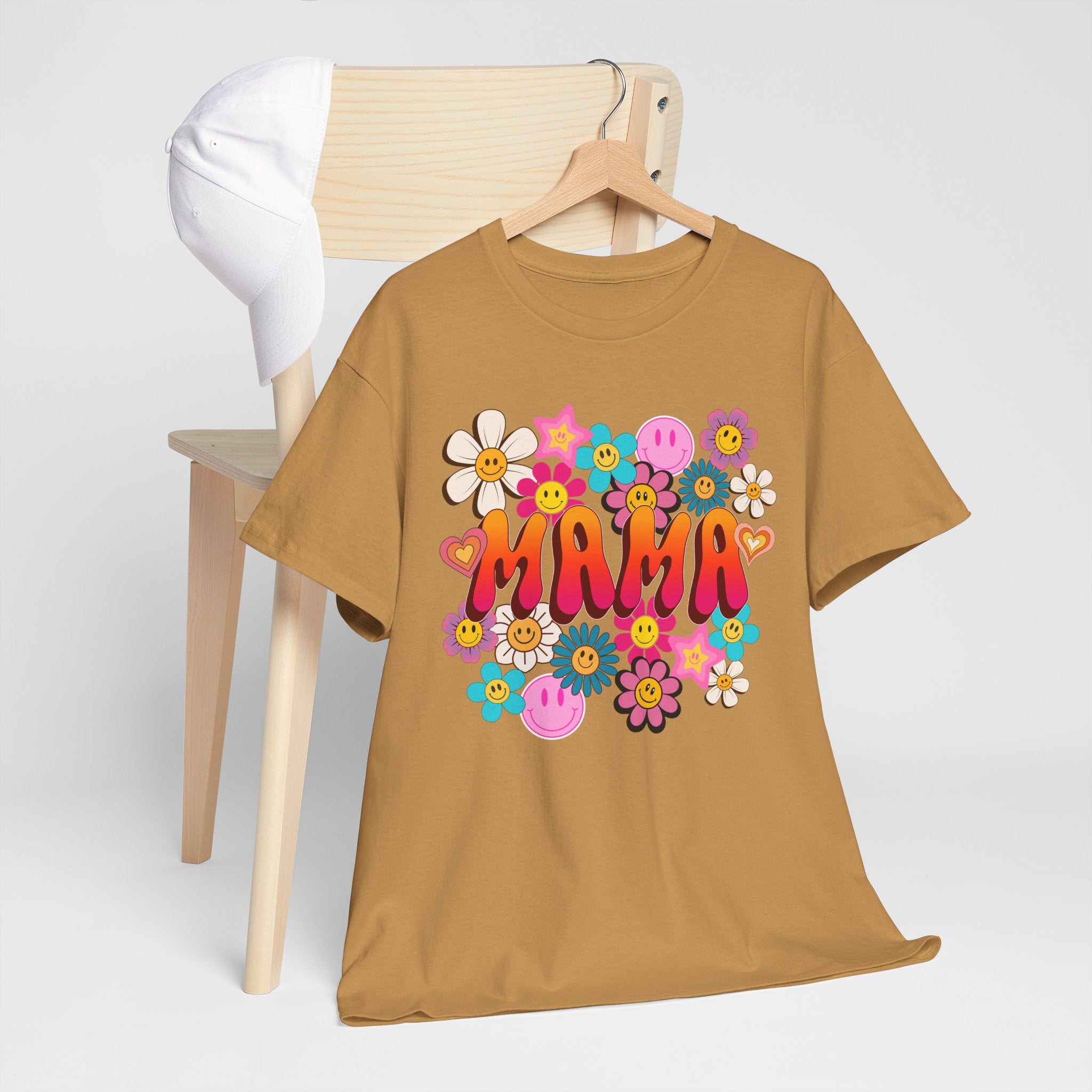 Mama Floral Tee — Retro Cute Flower Mom T‑Shirt
