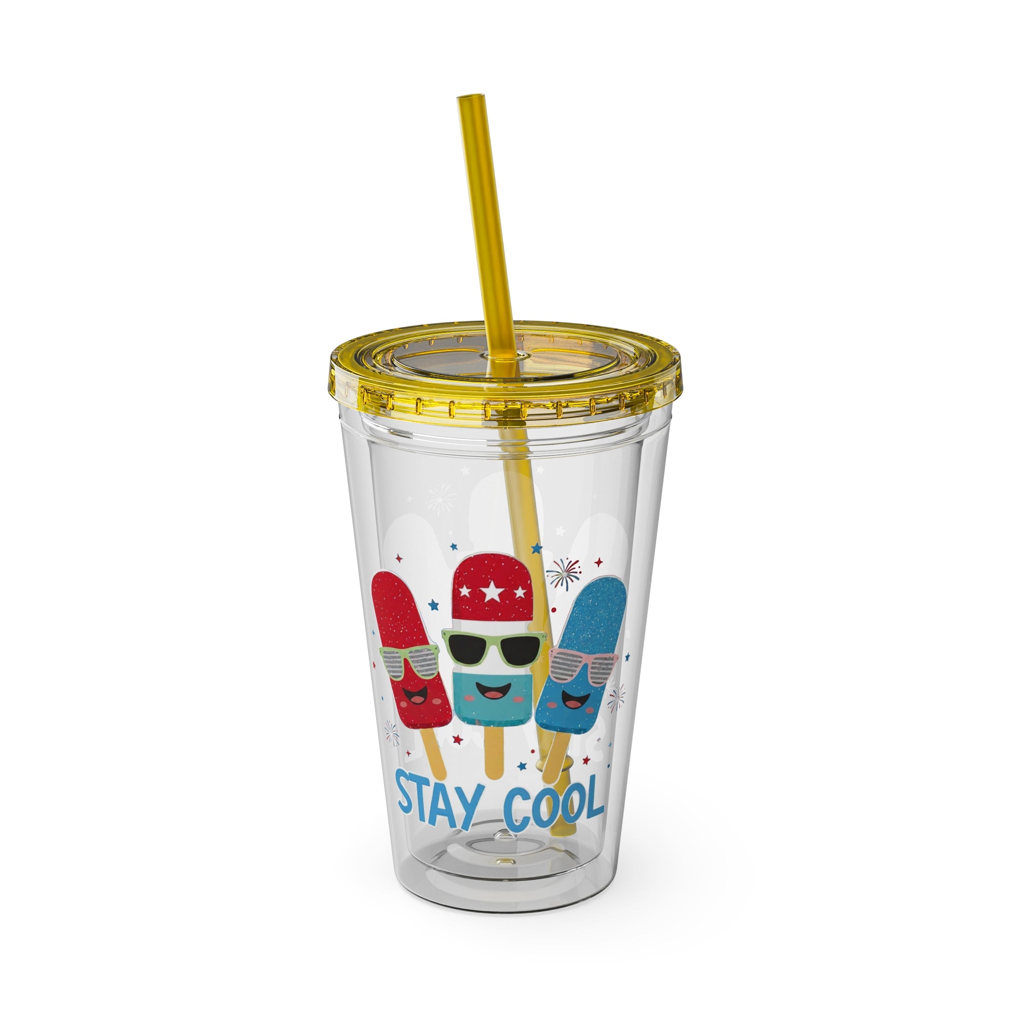 Sunsplash Tumbler with Straw, 16oz