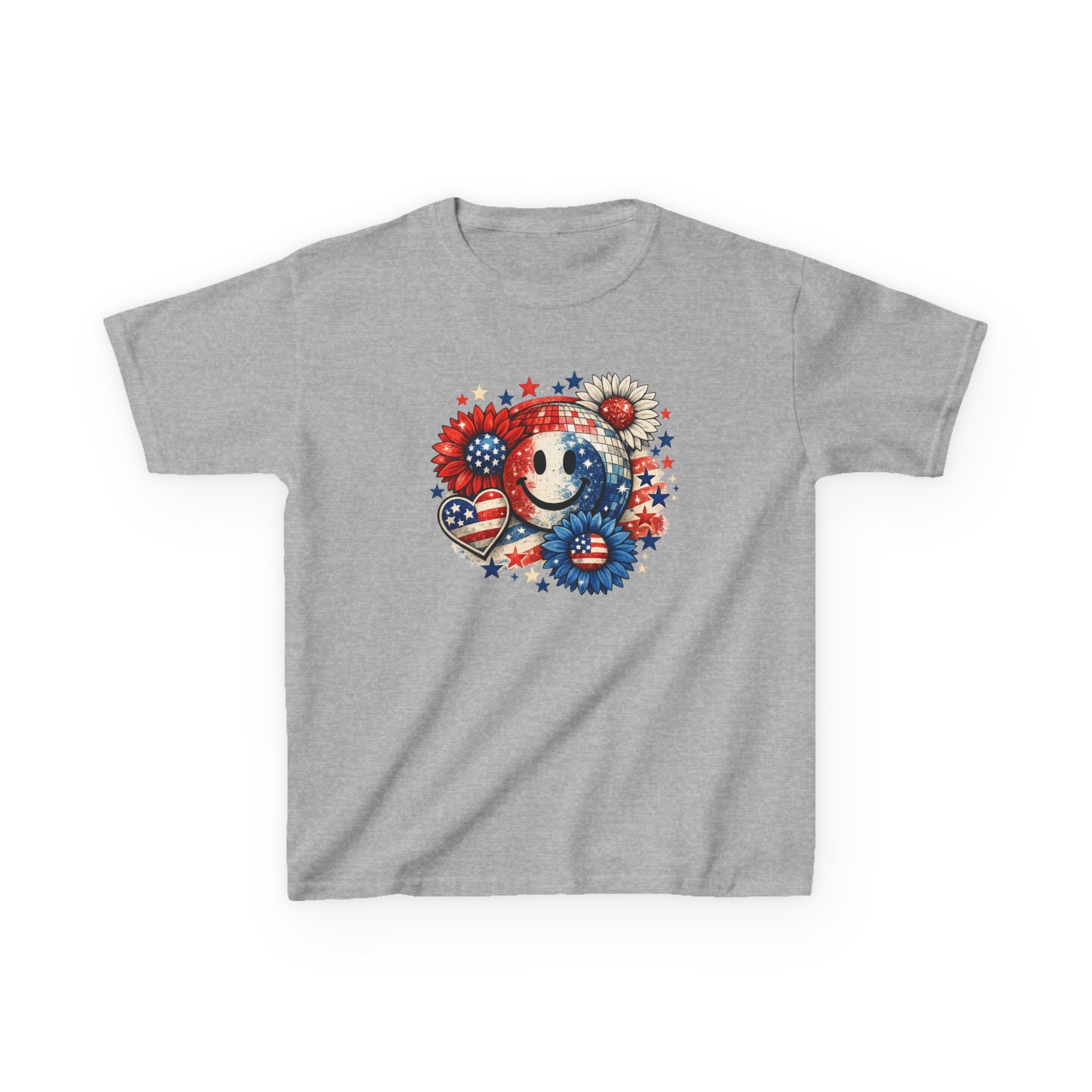Girls American 4th of July T-Shirt