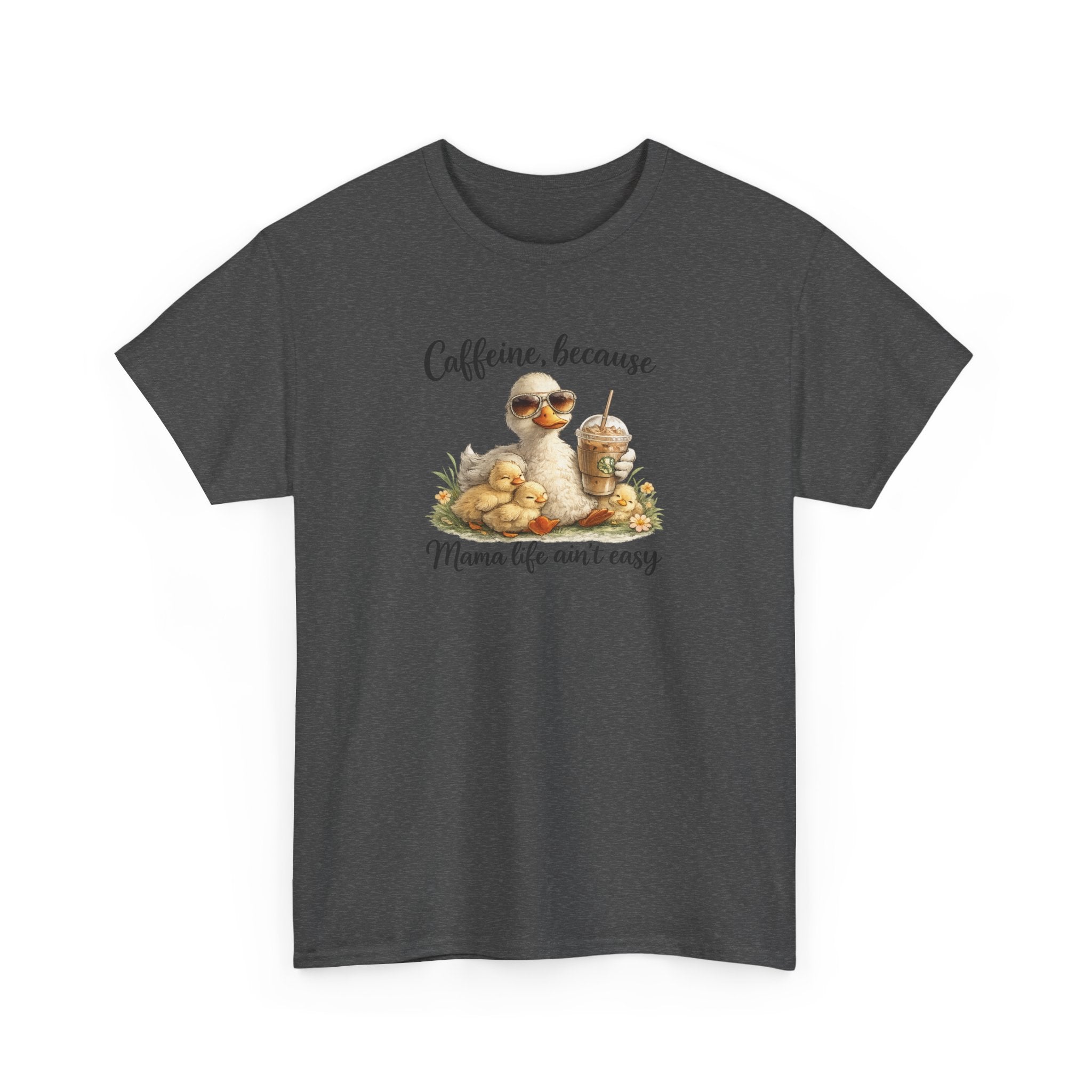 Mom Life Coffee Tee — Cute Mom & Baby Duck Caffeine Shirt