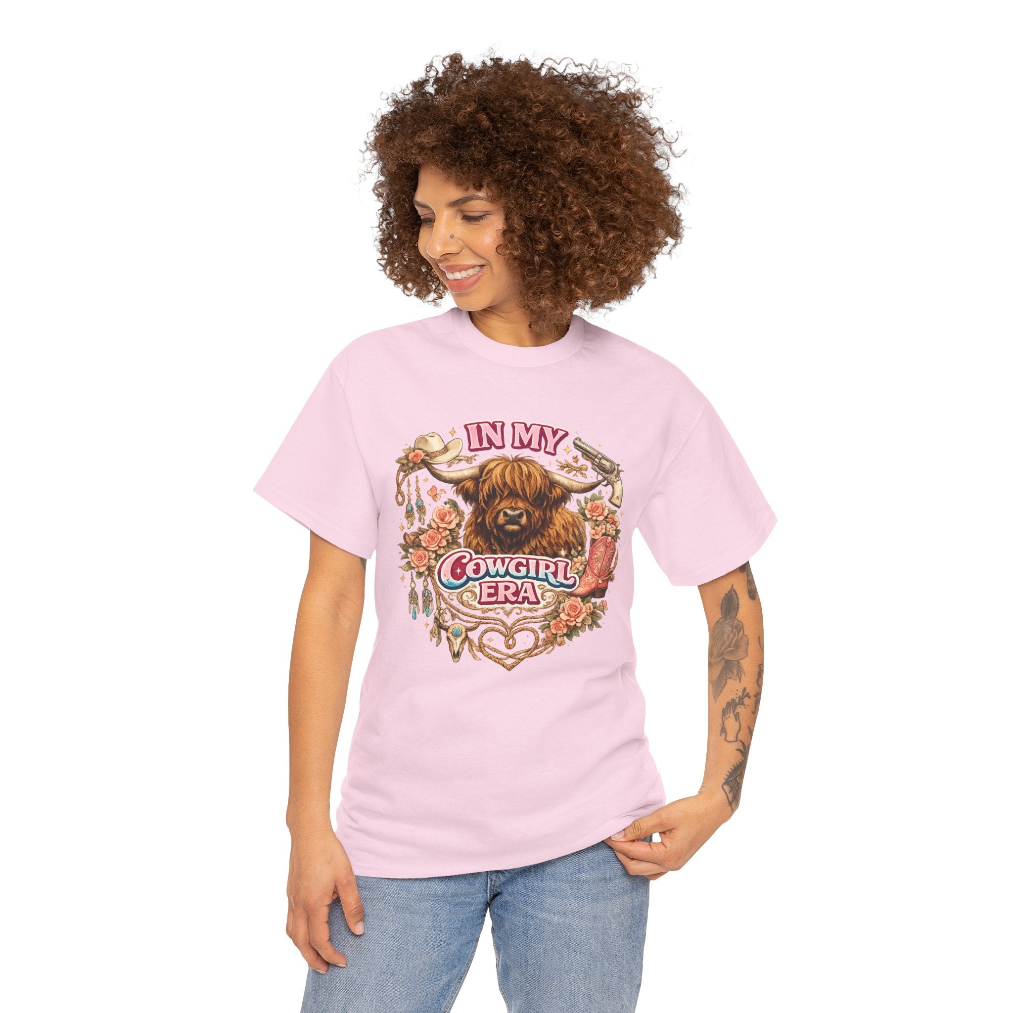 In My Cowgirl Era Highland Cow Tee