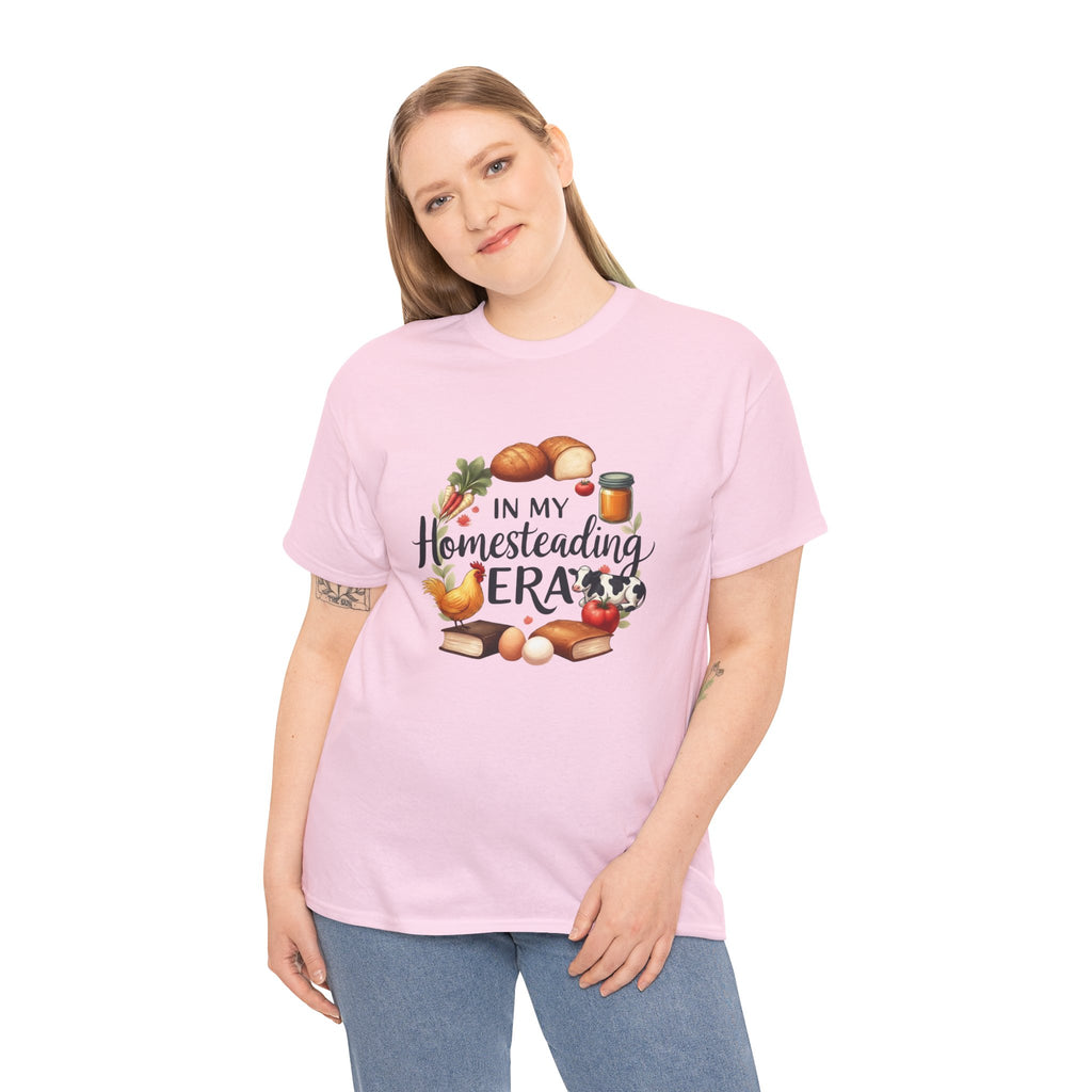 Homesteading Era Tee — Cute Bread, Chickens & Eggs Design