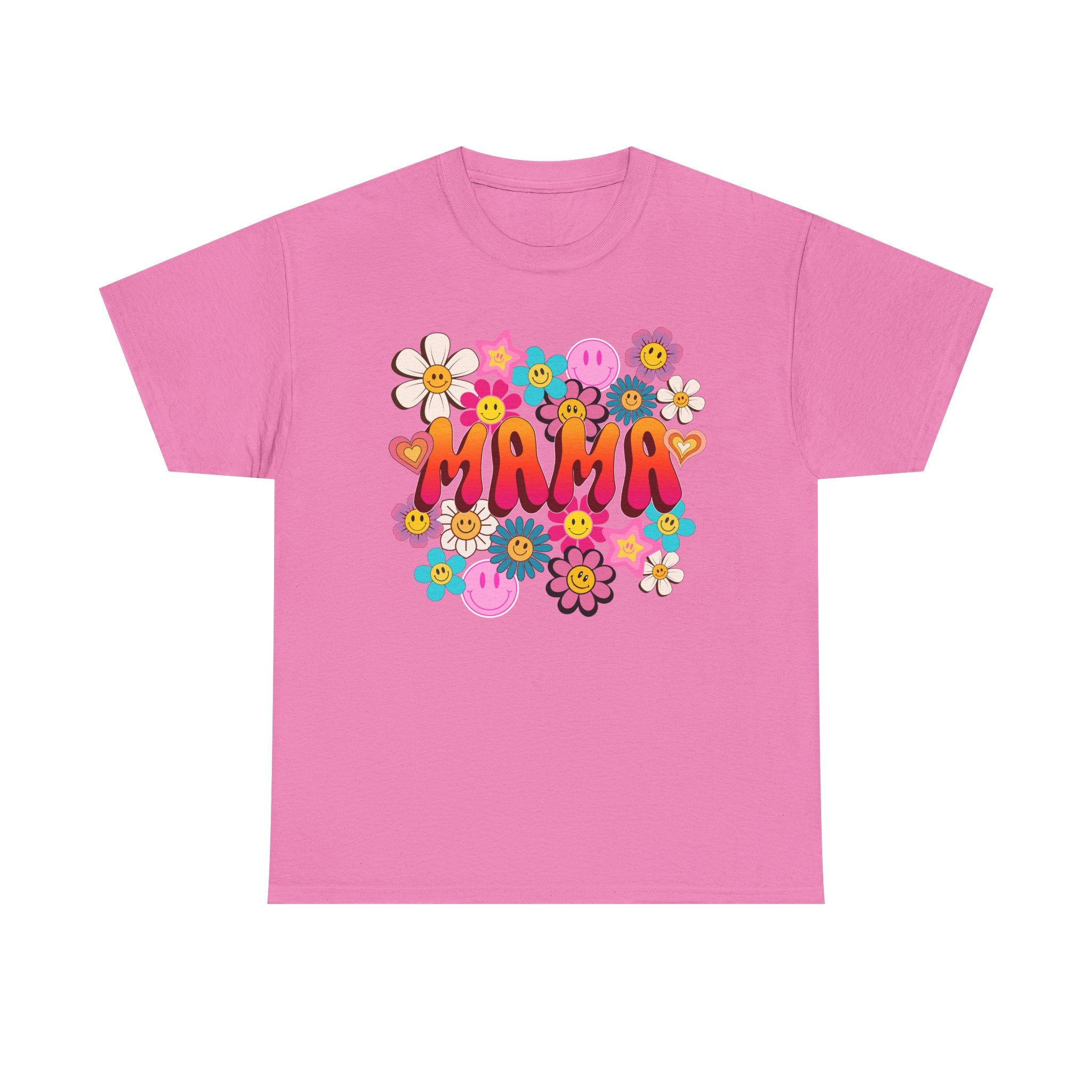 Mama Floral Tee — Retro Cute Flower Mom T‑Shirt