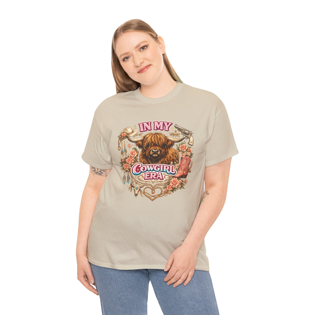 In My Cowgirl Era Highland Cow Tee
