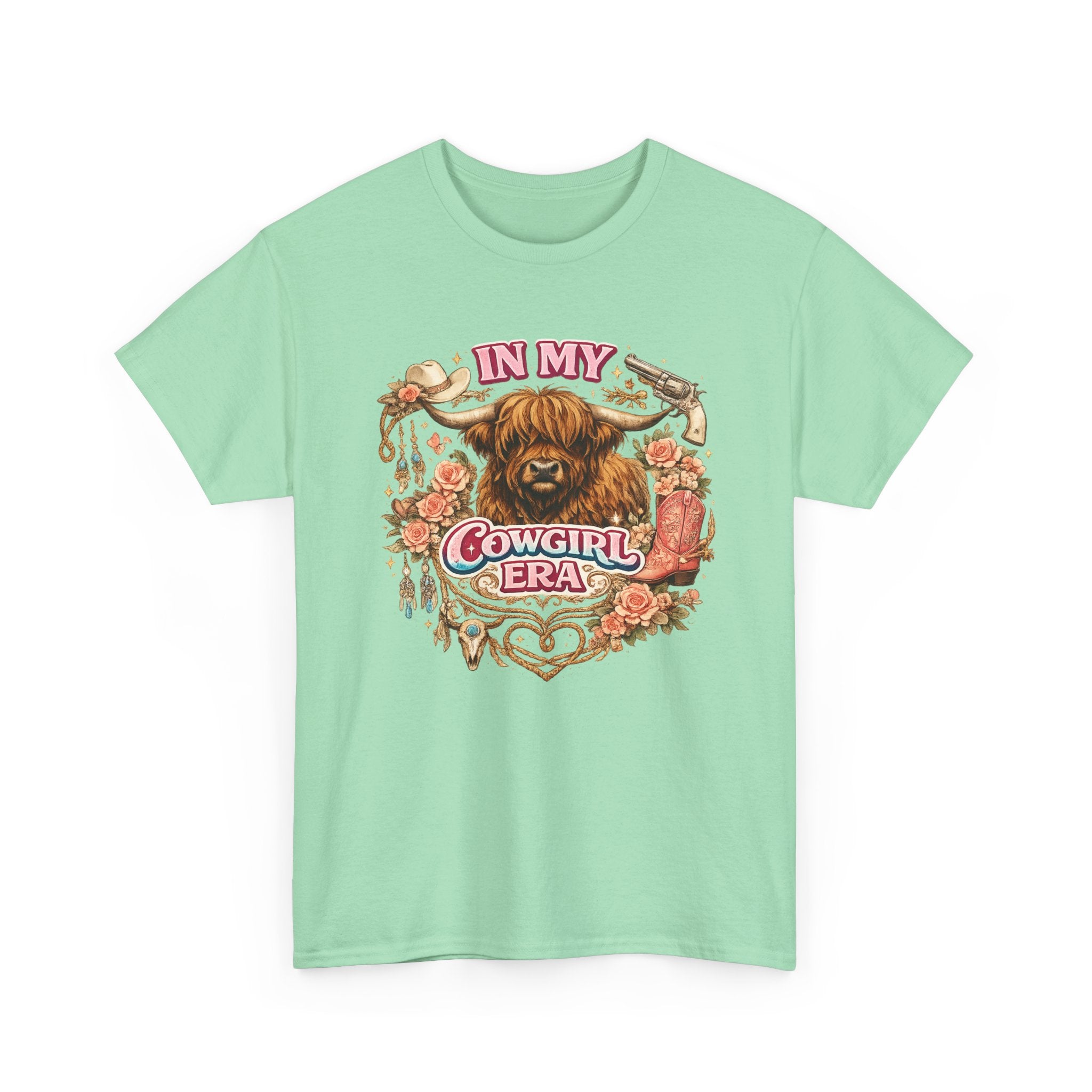 In My Cowgirl Era Highland Cow Tee