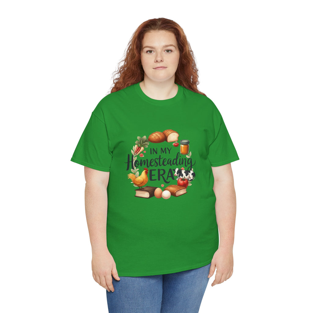 Homesteading Era Tee — Cute Bread, Chickens & Eggs Design