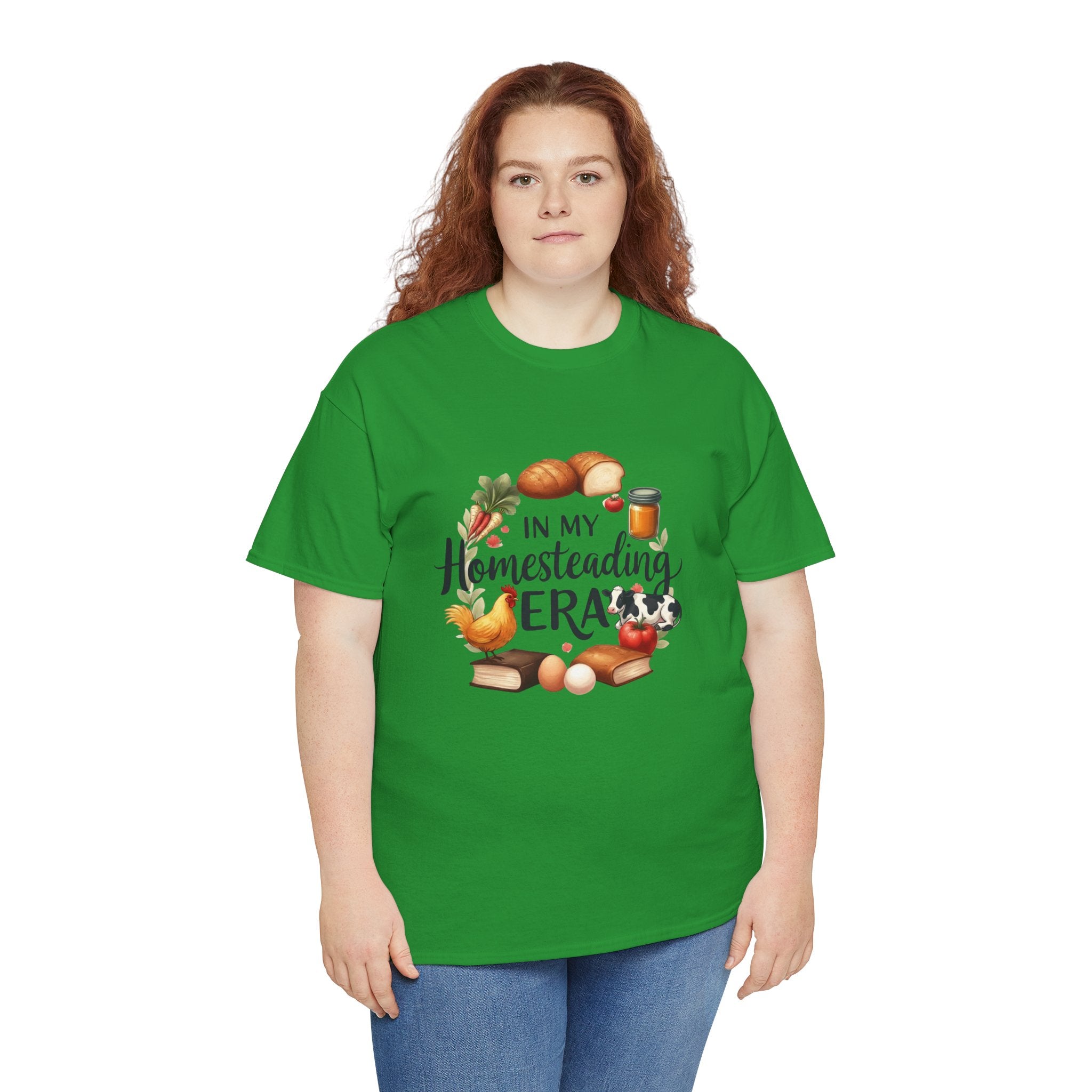 Homesteading Era Tee — Cute Bread, Chickens & Eggs Design