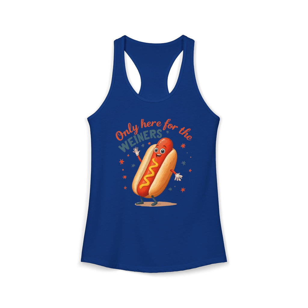 'Only Here for the Weiners' Hot Dog Cookout Tank