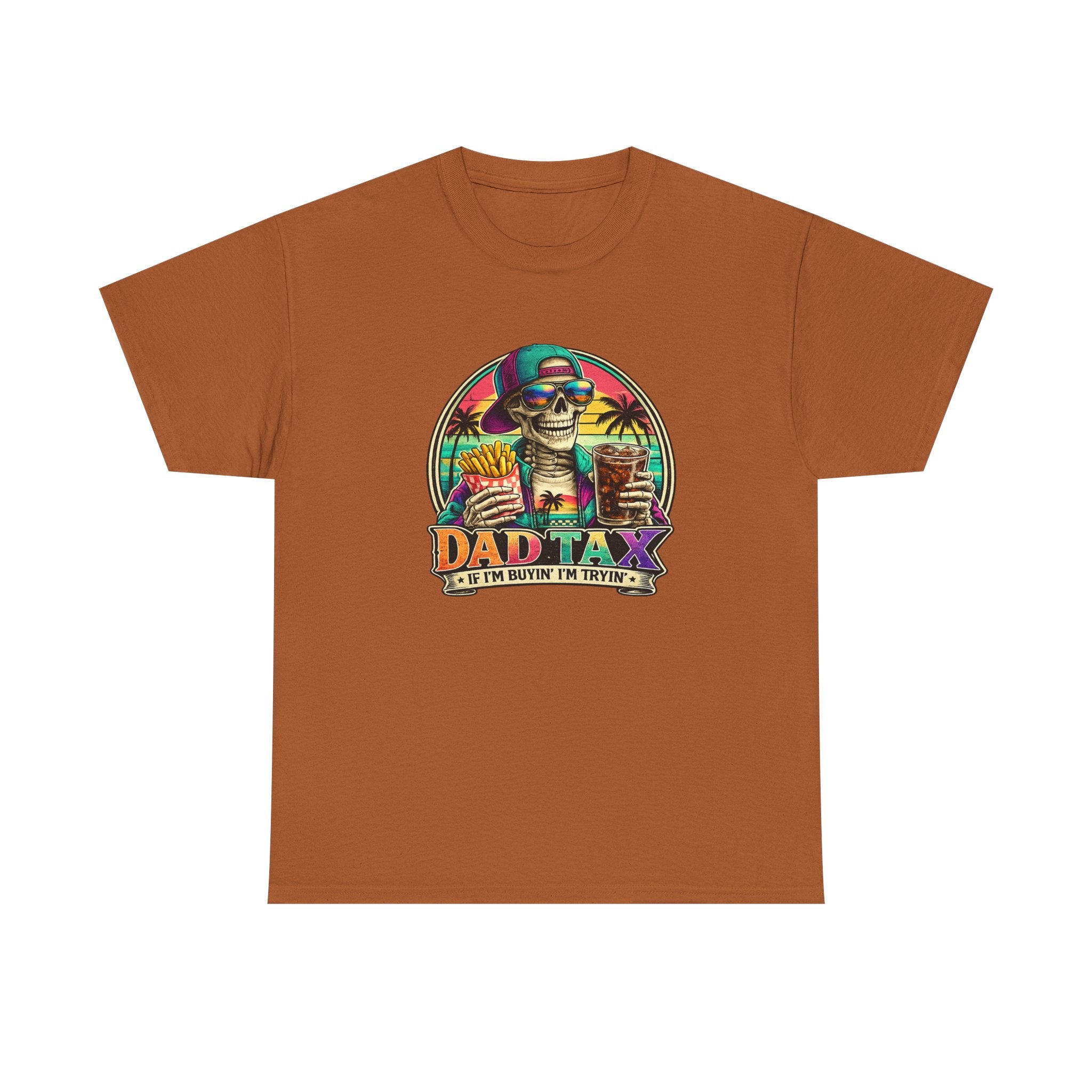 Dad Tax T-Shirt - Funny Dad Vacation Skull Tee (I’m Just Buying the Tacos)