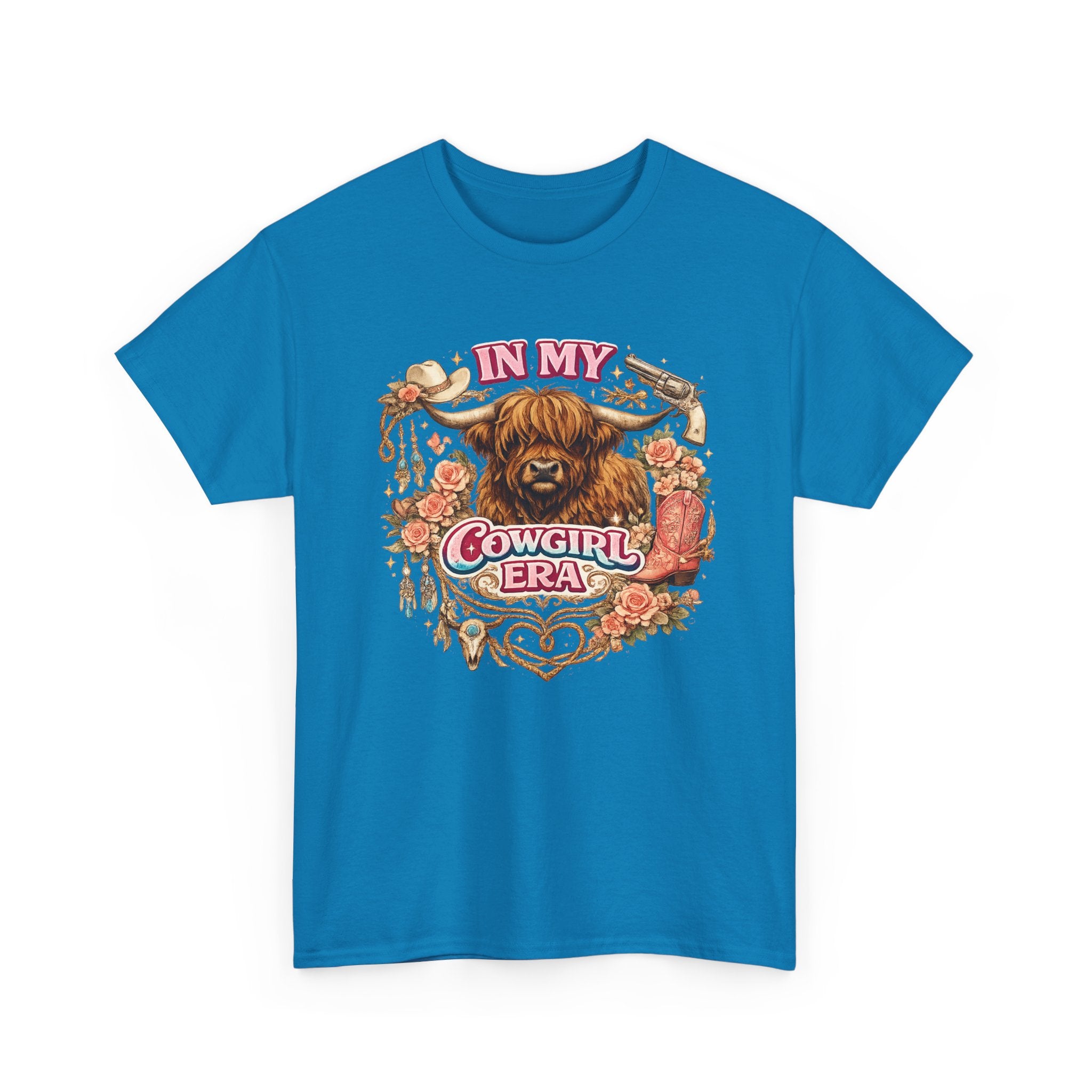 In My Cowgirl Era Highland Cow Tee