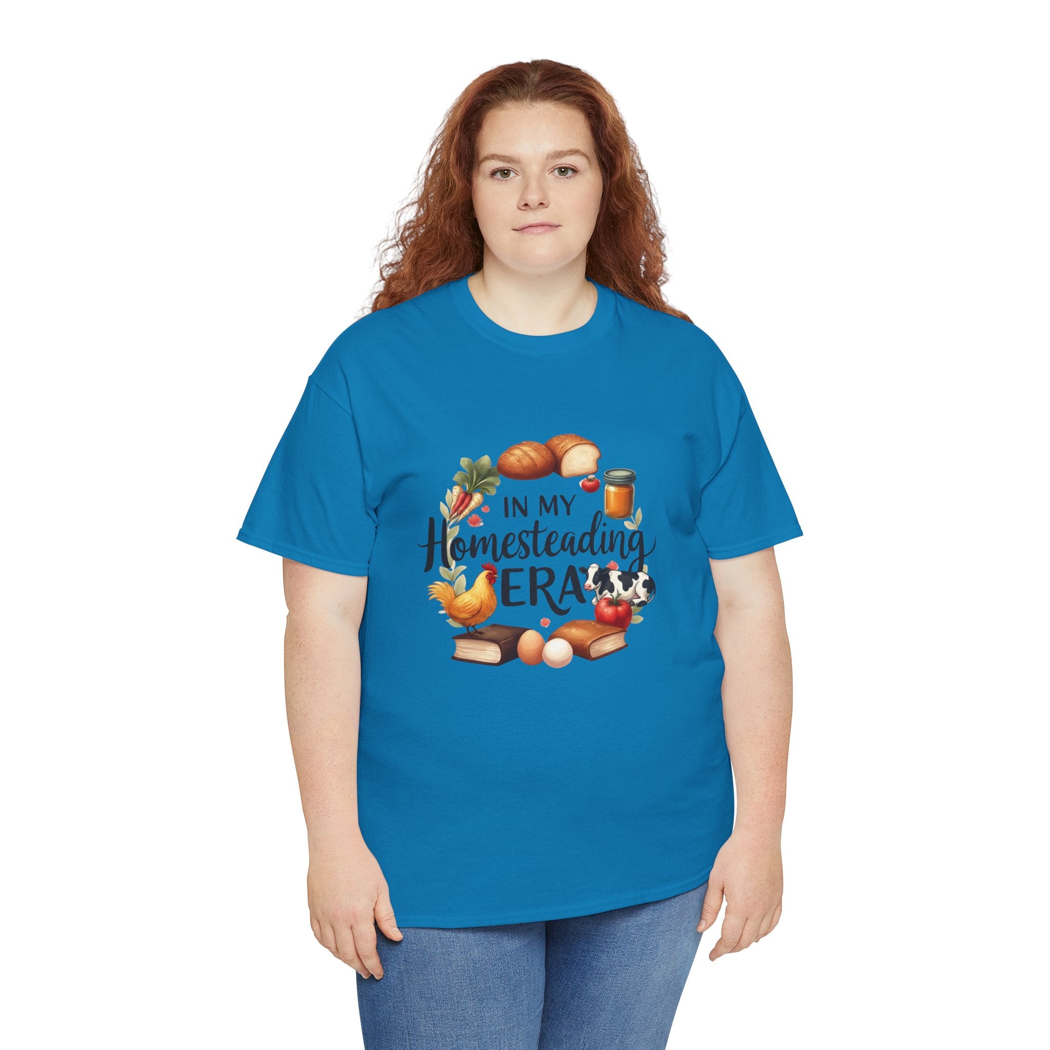 Homesteading Era Tee — Cute Bread, Chickens & Eggs Design