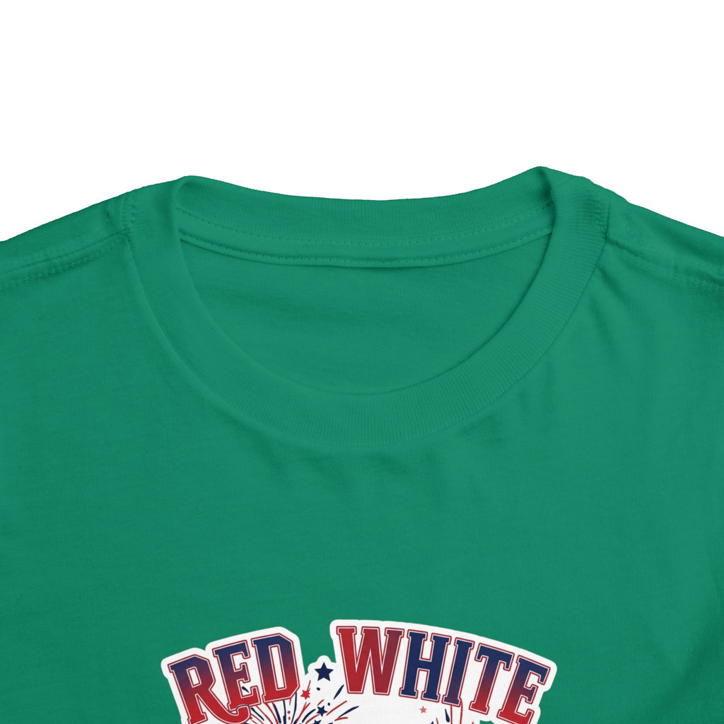Toddler Tee - "Red, White & Boom" Monster Truck 4th of July Shirt