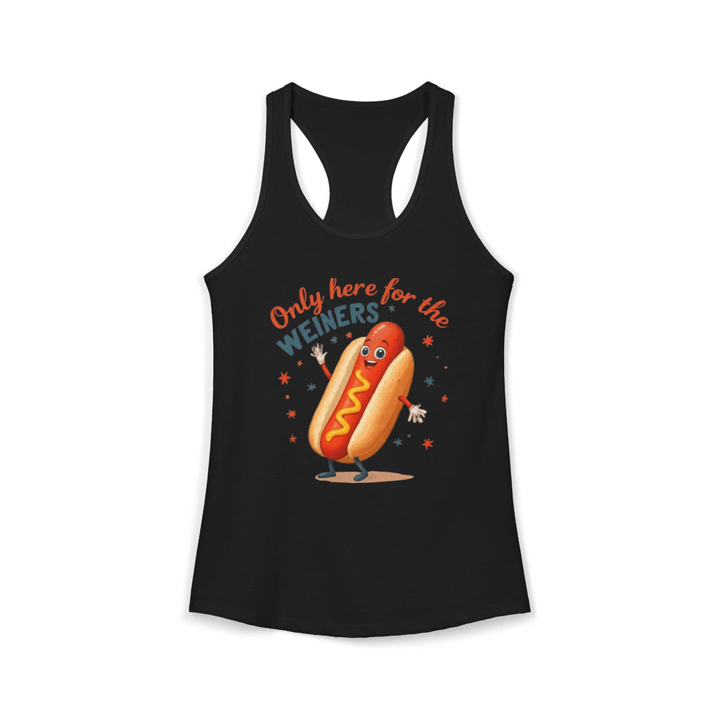 'Only Here for the Weiners' Hot Dog Cookout Tank