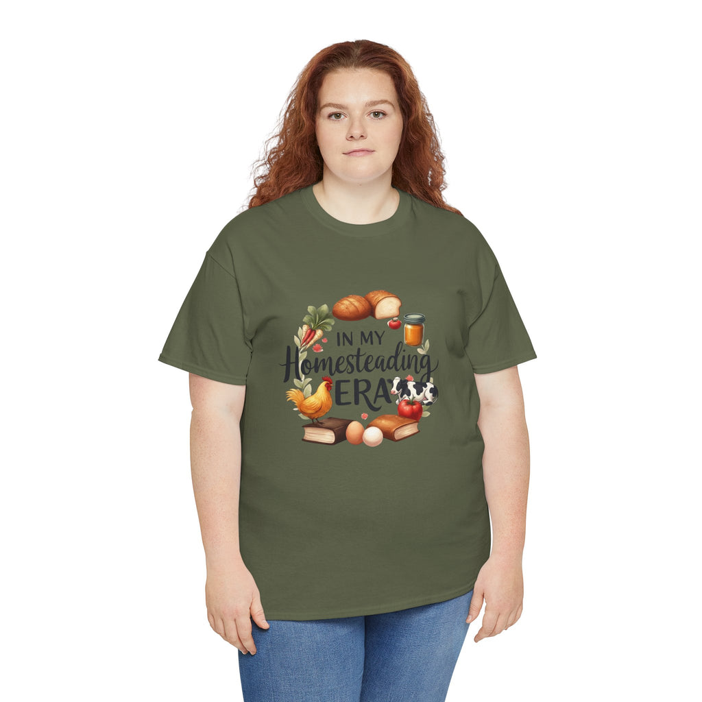 Homesteading Era Tee — Cute Bread, Chickens & Eggs Design