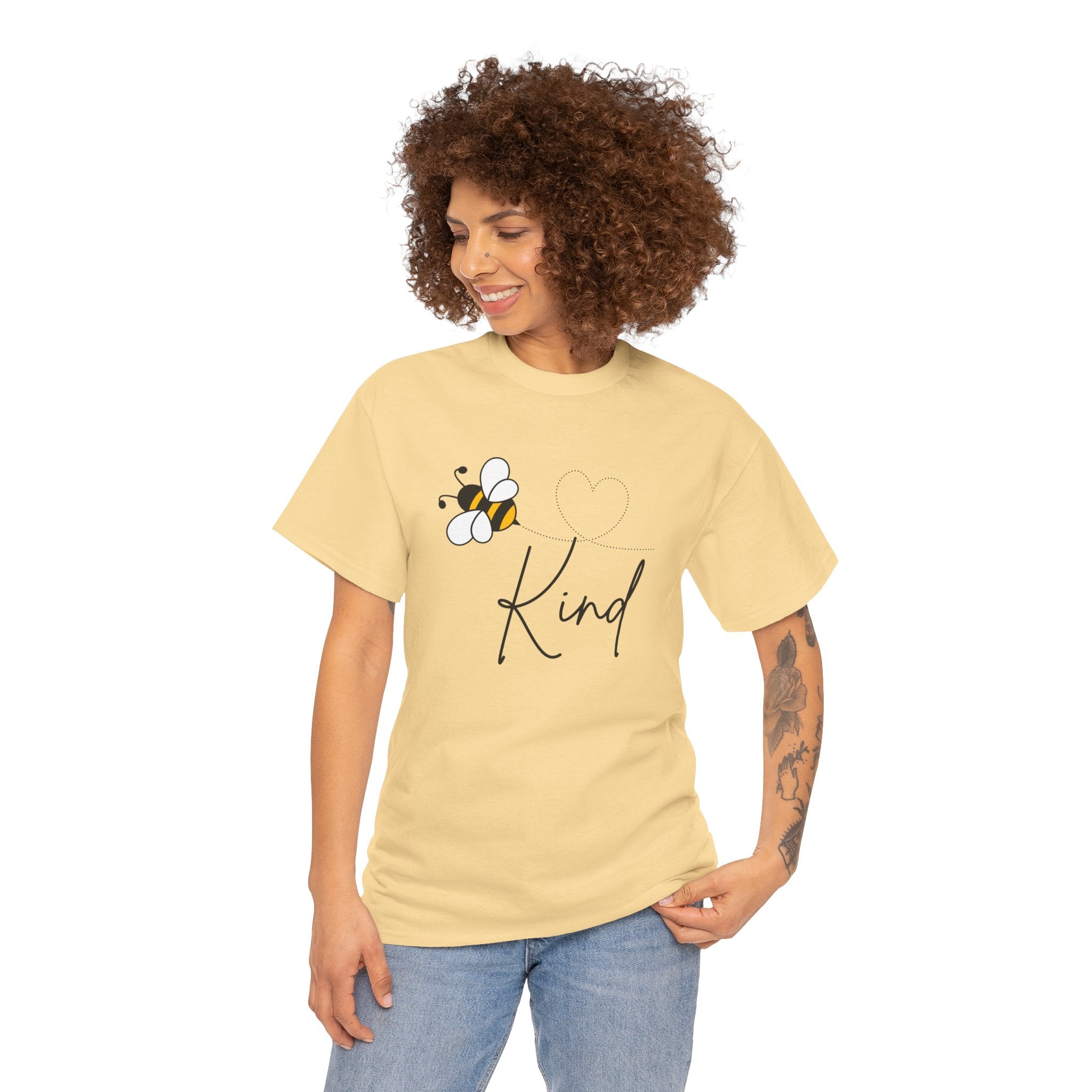Kind Bee T‑Shirt — Minimalist Positive Message Tee