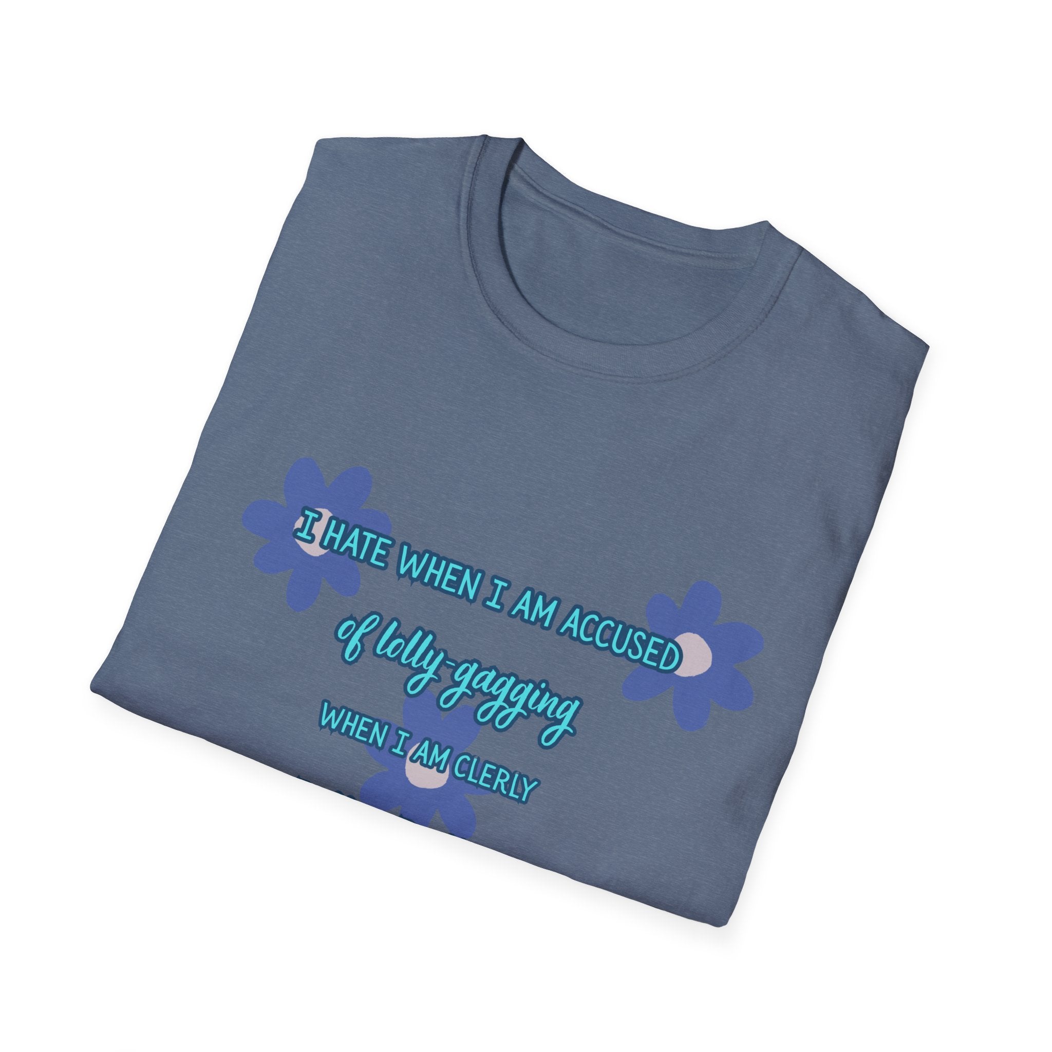 Graphic T-Shirt — "I Smile When I Am Asked If I’m Okay, When I’m Not" Floral Mental Health Tee