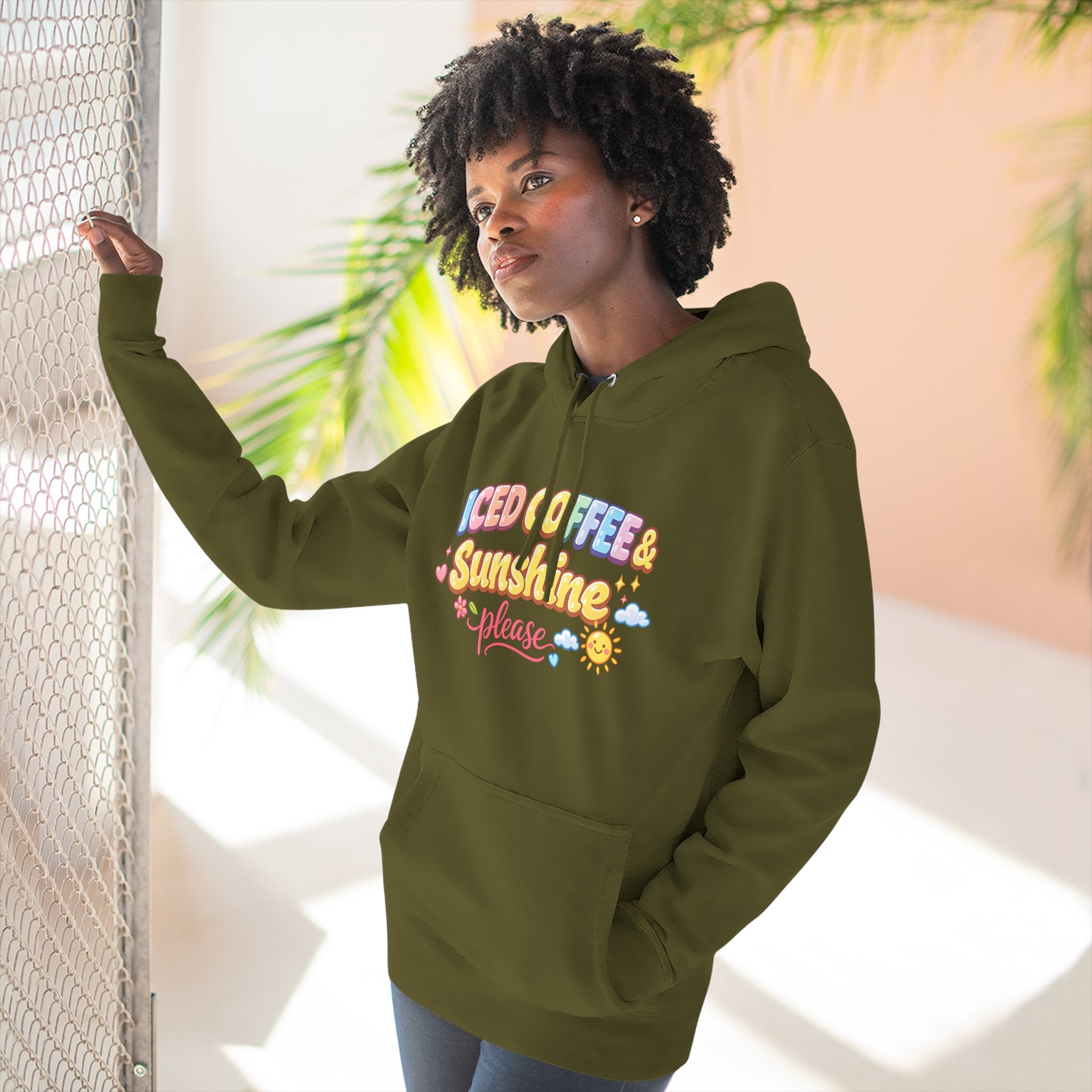 Iced Coffee & Sunshine Please Hoodie