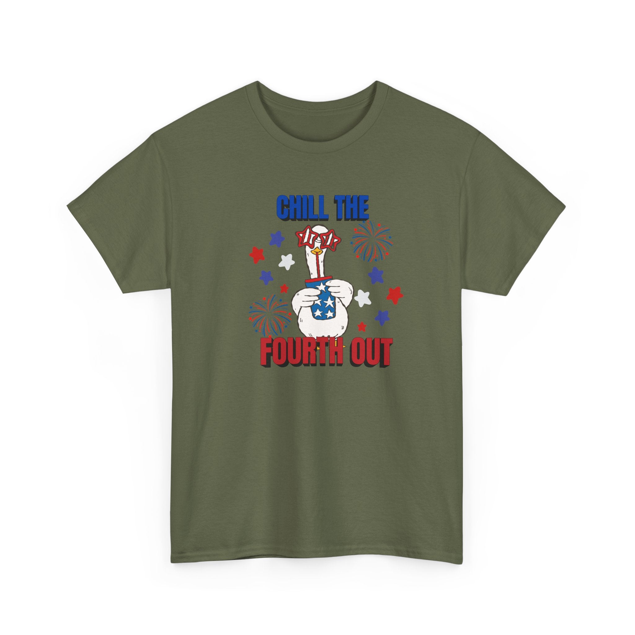 Chill the FOURTH Out - Funny Goose T-Shirt