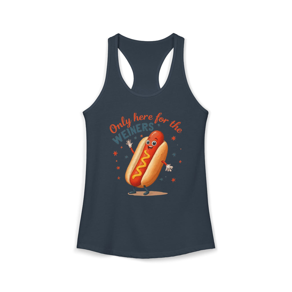 'Only Here for the Weiners' Hot Dog Cookout Tank