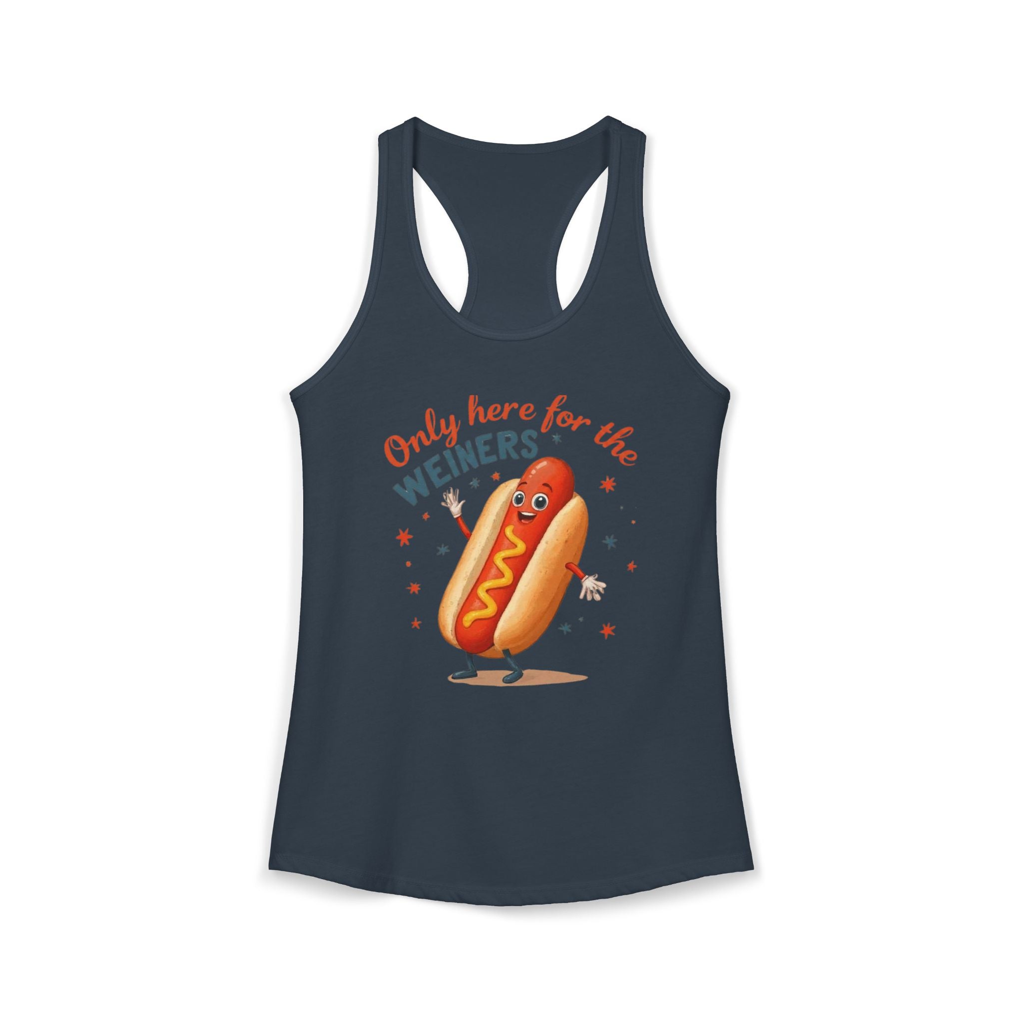 'Only Here for the Weiners' Hot Dog Cookout Tank