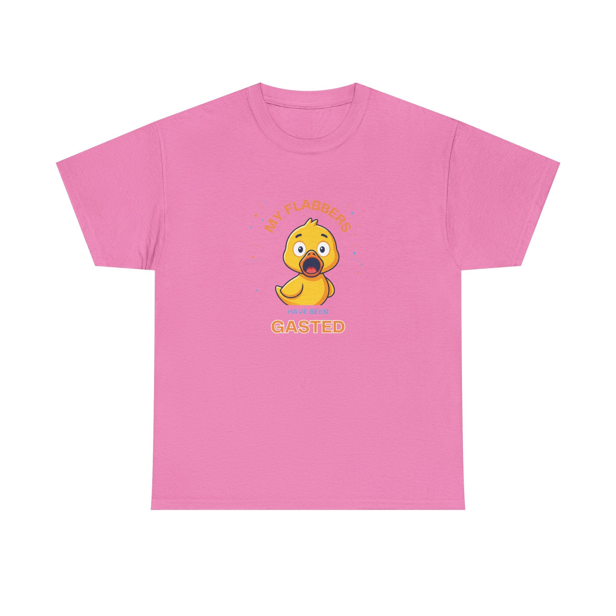 Duck Cartoon Tee — "My Flabbers are Gasted" Cute Shocked Rubber Duck T-Shirt