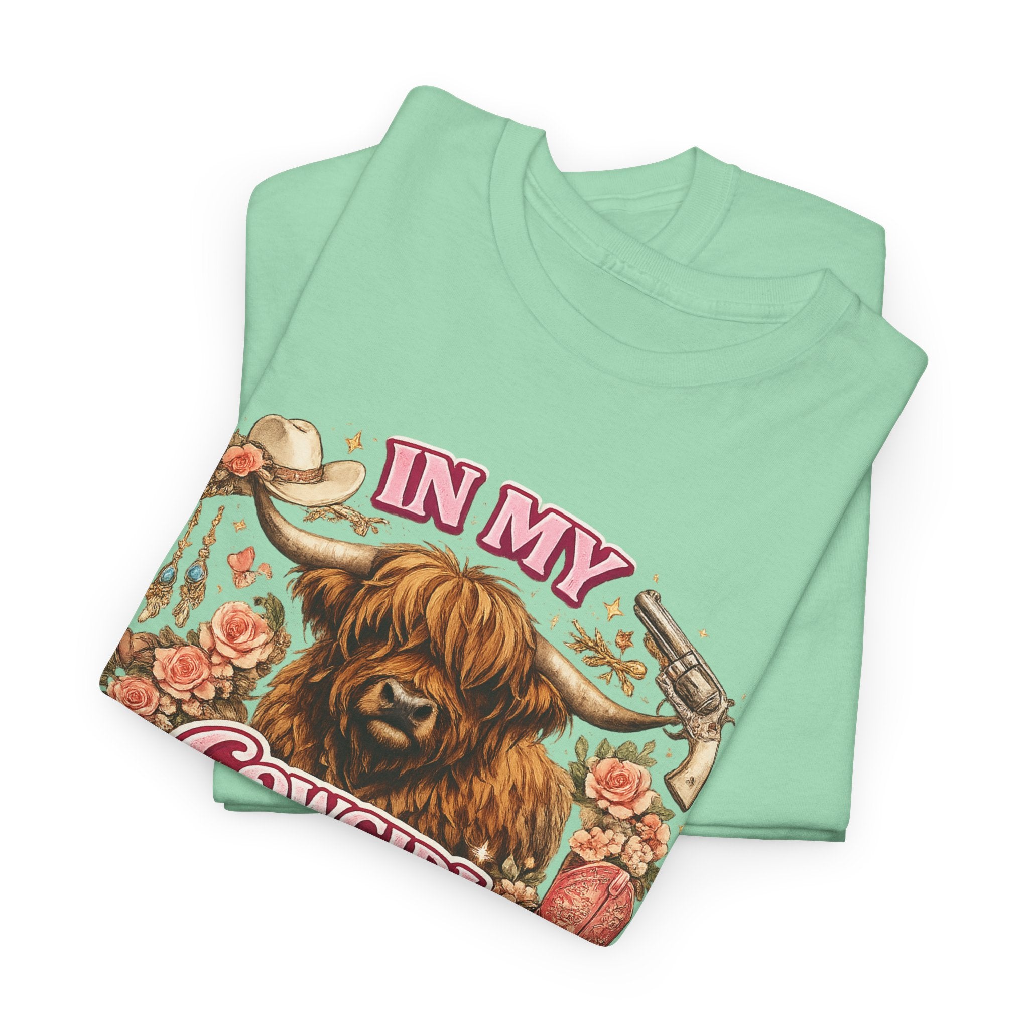 In My Cowgirl Era Highland Cow Tee