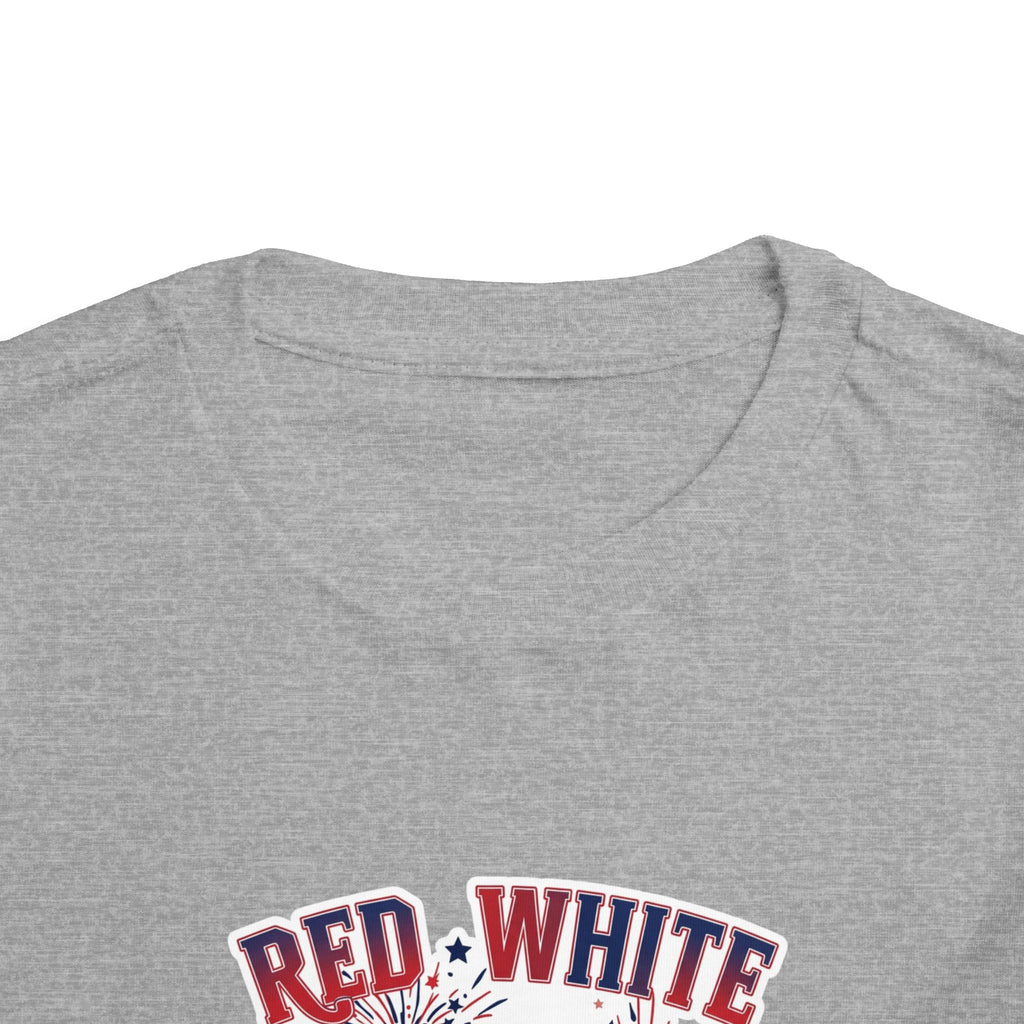 Toddler Tee - "Red, White & Boom" Monster Truck 4th of July Shirt