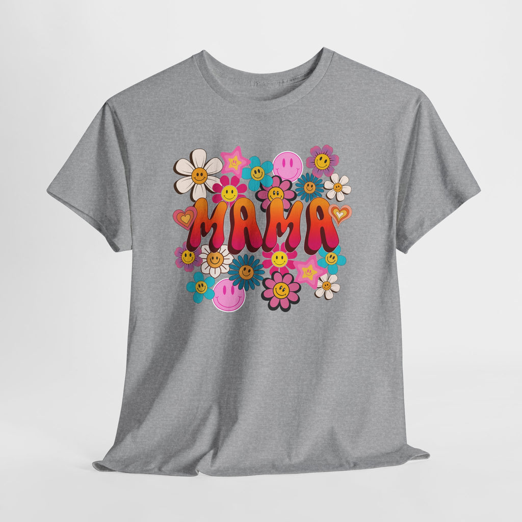 Mama Floral Tee — Retro Cute Flower Mom T‑Shirt