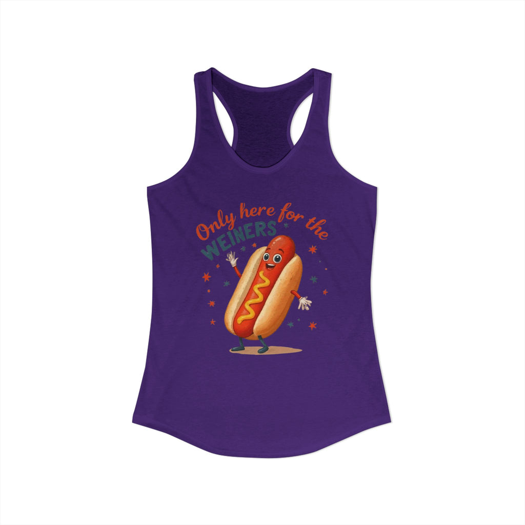 'Only Here for the Weiners' Hot Dog Cookout Tank