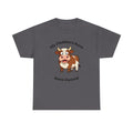 Cow Cartoon Tee — "My Flabbers Have Been Gasted" Funny Farm Animal Shirt