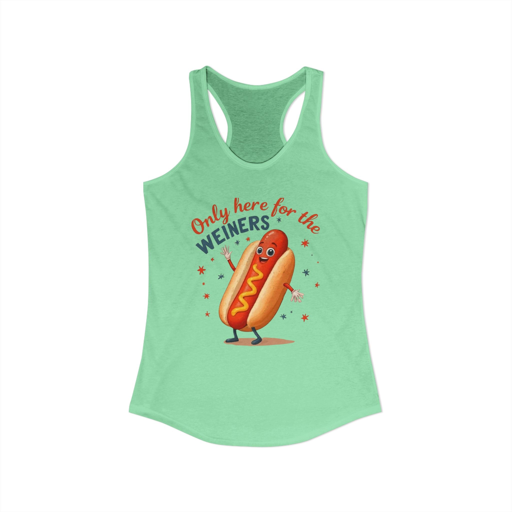 'Only Here for the Weiners' Hot Dog Cookout Tank