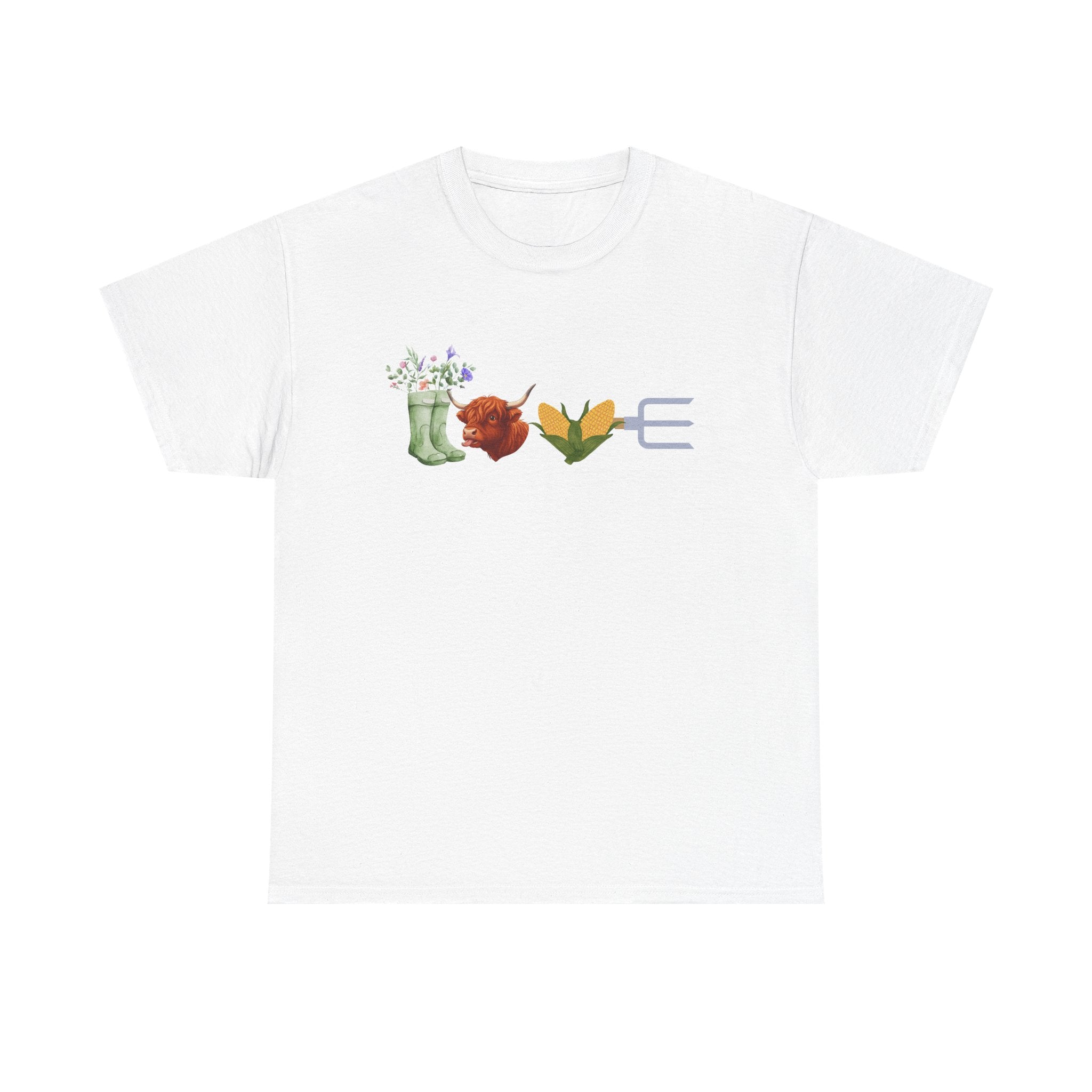 T-Shirt — Floral Garden Love Icons Tee